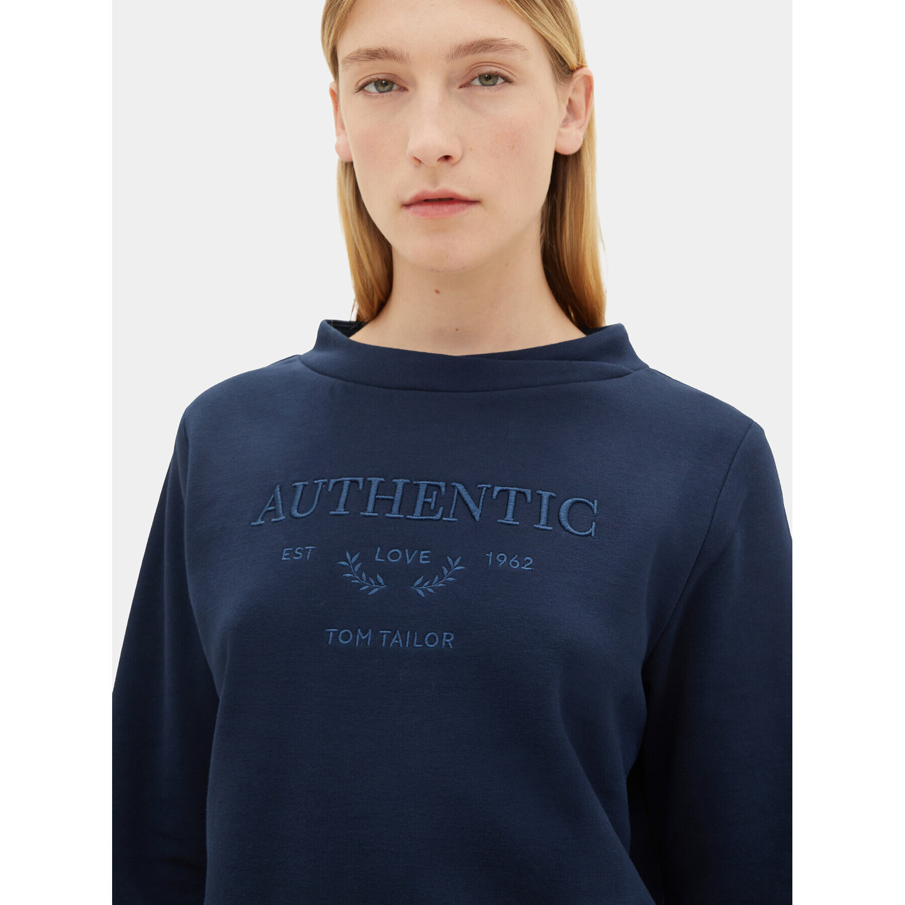 Tom Tailor Суитшърт 1039069 Тъмносин Regular Fit - Pepit.bg