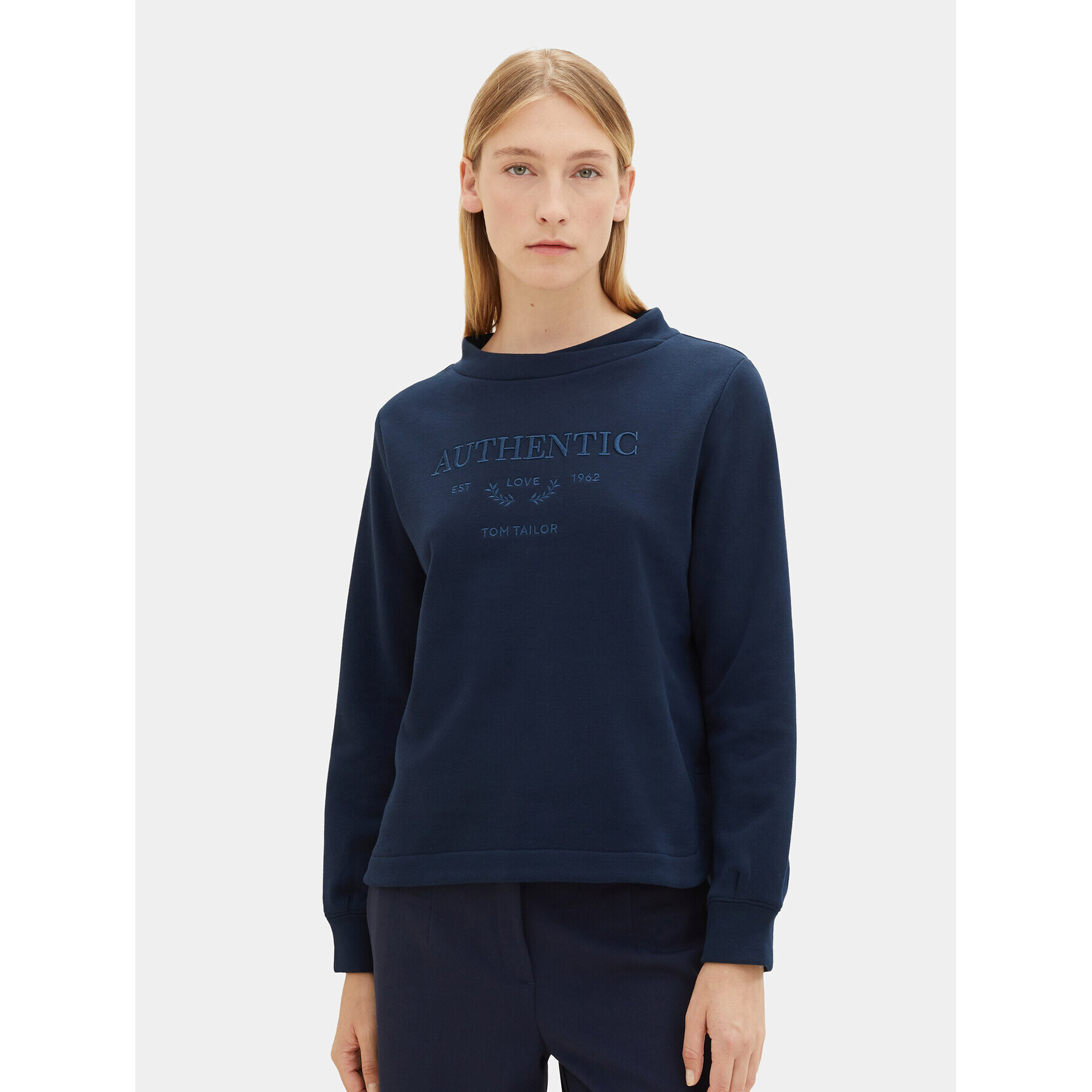 Tom Tailor Суитшърт 1039069 Тъмносин Regular Fit - Pepit.bg