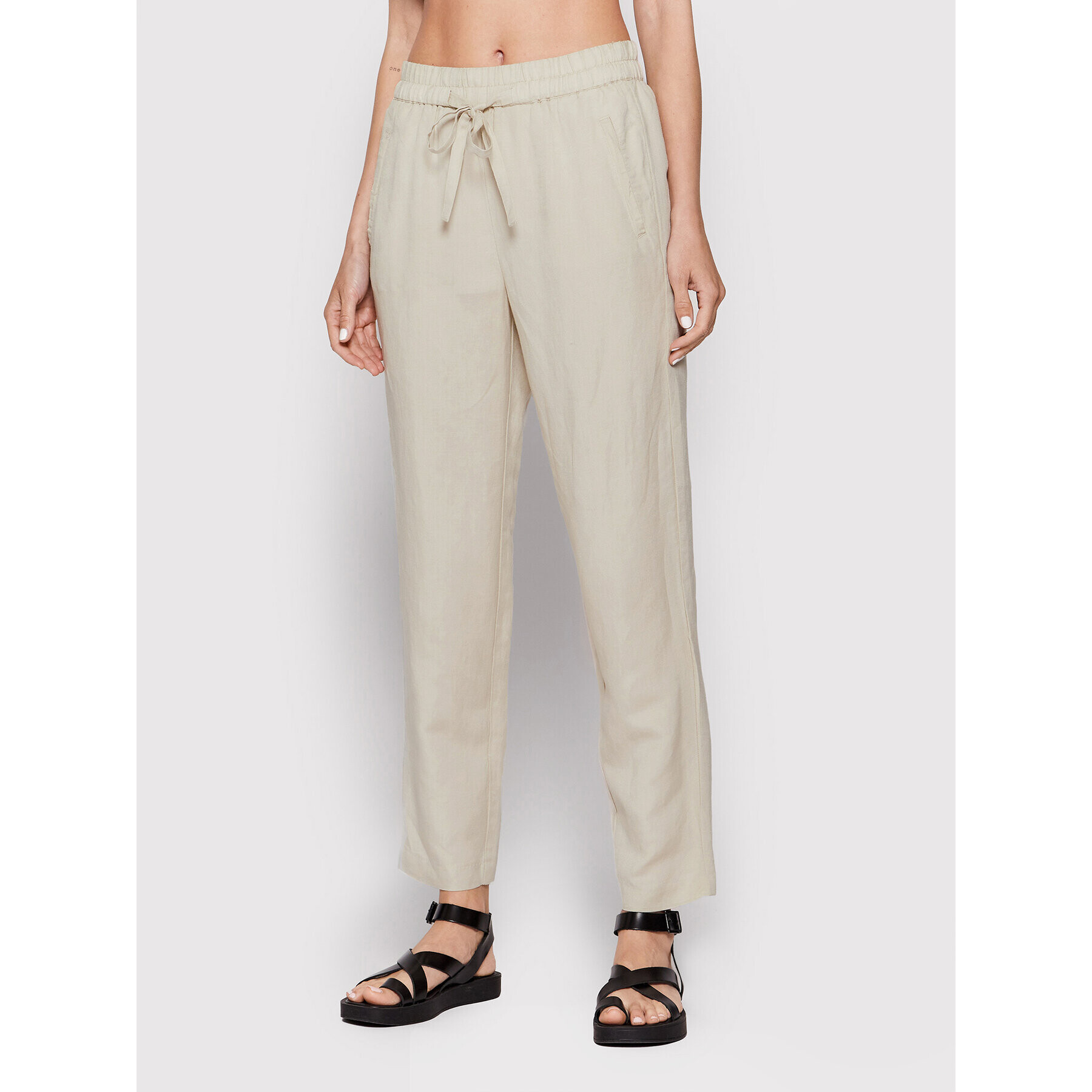 Tom Tailor Текстилни панталони 1031283 Бежов Regular Fit - Pepit.bg