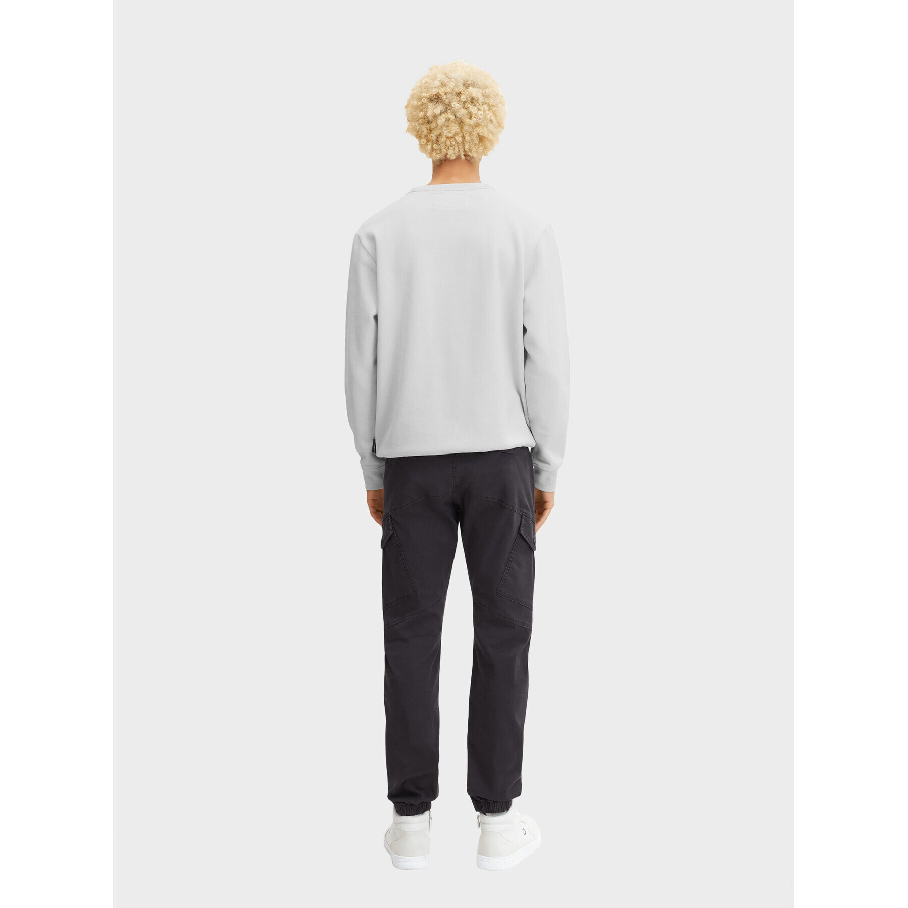 Tom Tailor Denim Текстилни панталони 1032860 Сив Slim Fit - Pepit.bg