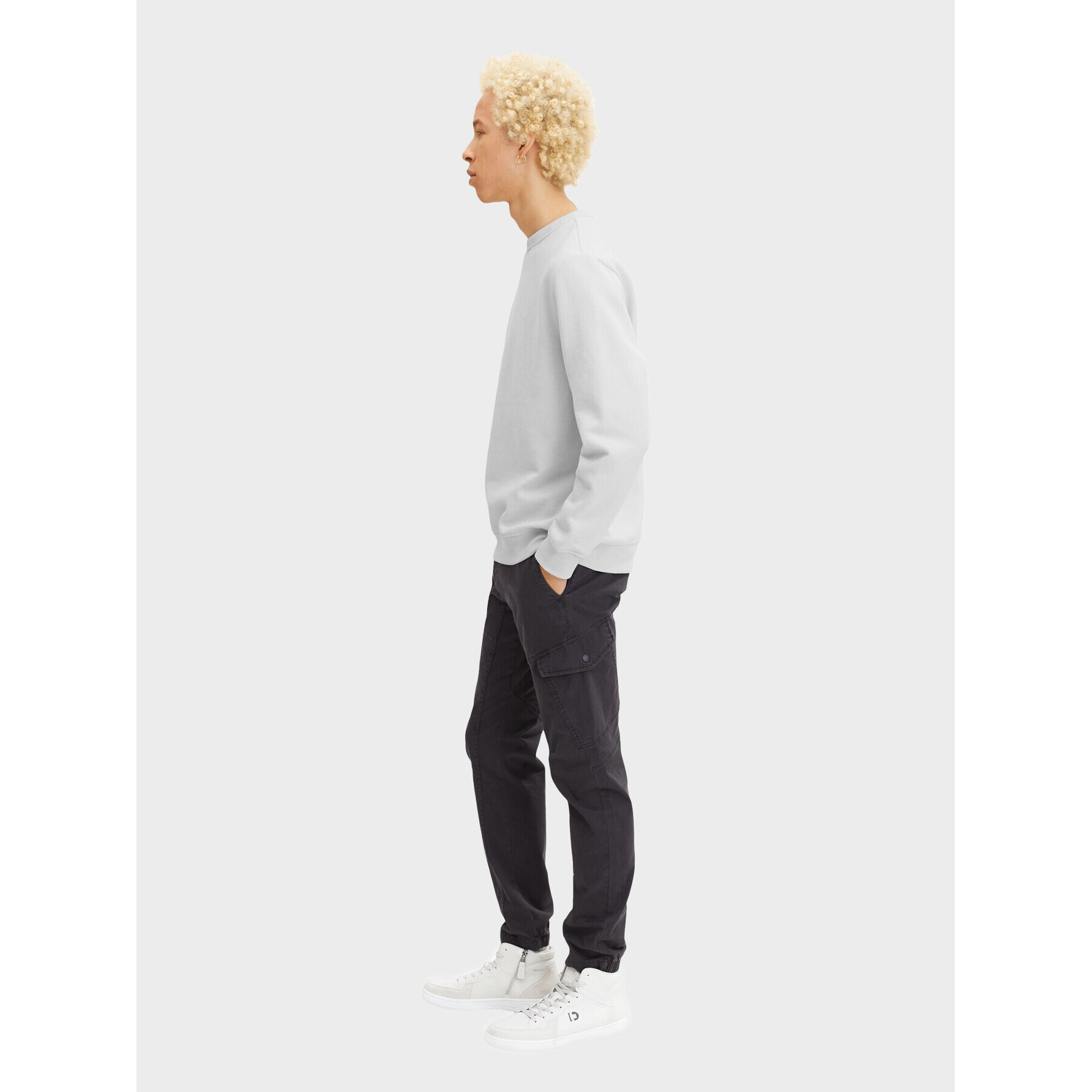 Tom Tailor Denim Текстилни панталони 1032860 Сив Slim Fit - Pepit.bg