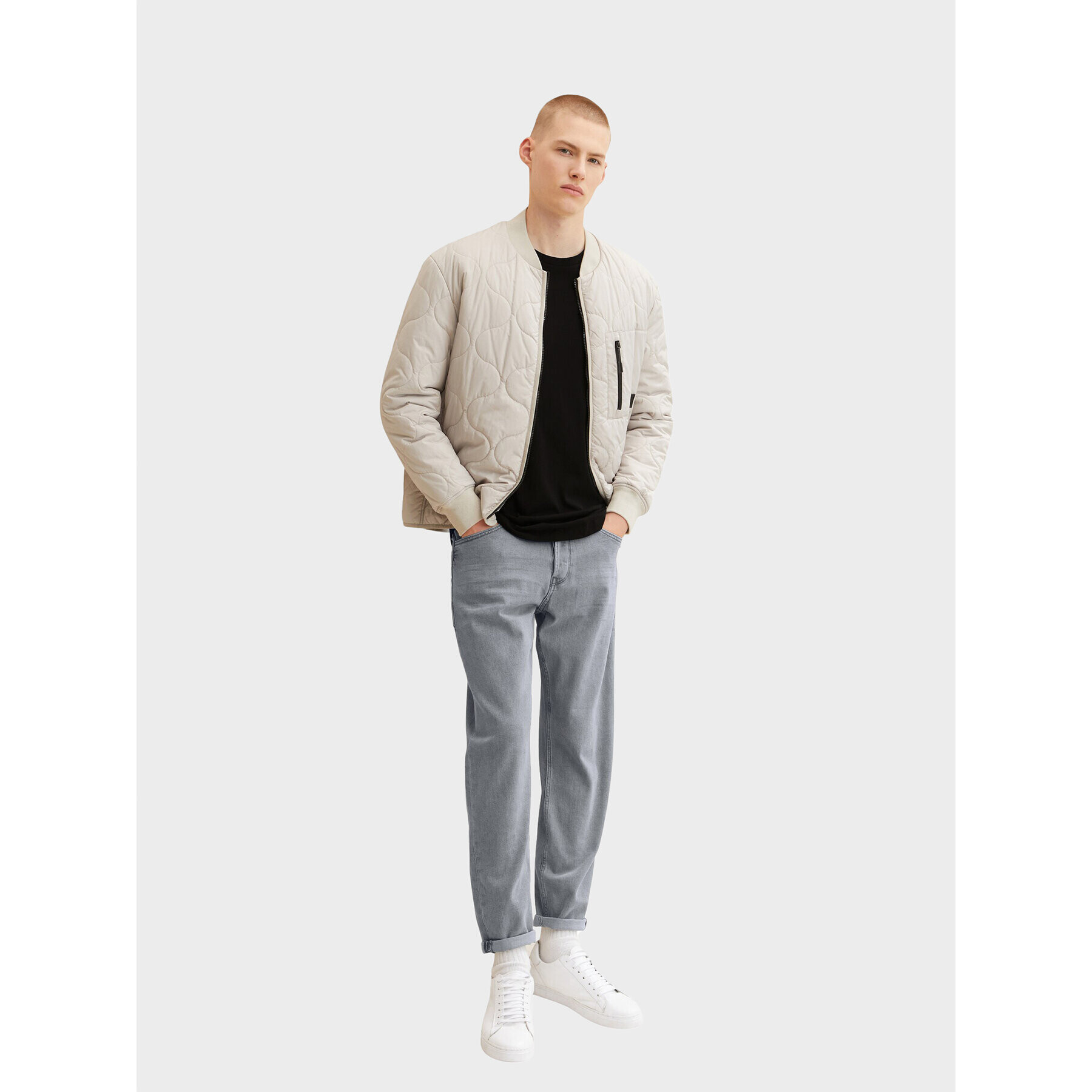 Tom Tailor Denim Тениска с дълъг ръкав 1033022 Черен Regular Fit - Pepit.bg