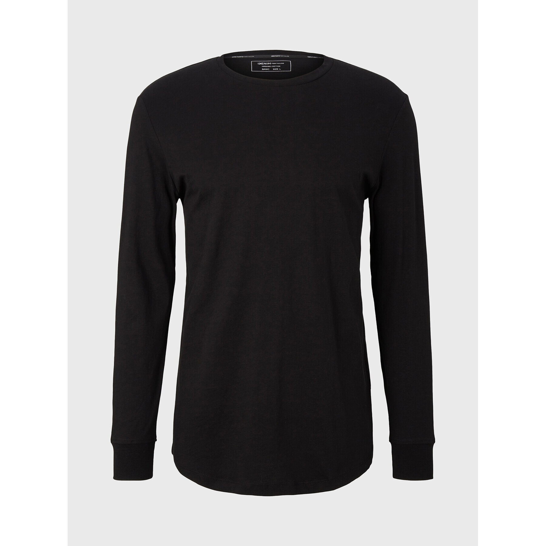 Tom Tailor Denim Тениска с дълъг ръкав 1033022 Черен Regular Fit - Pepit.bg