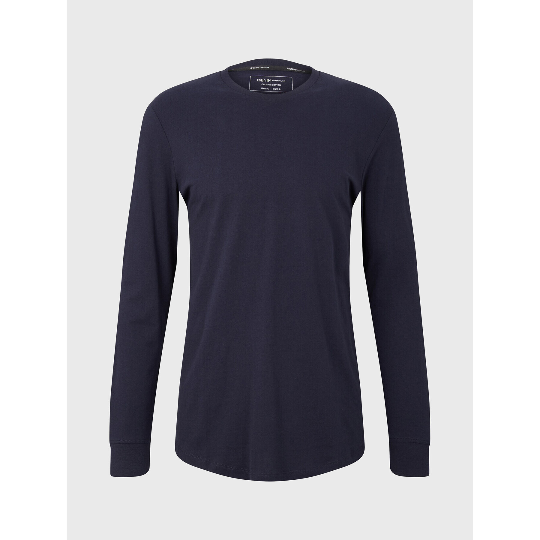 Tom Tailor Denim Тениска с дълъг ръкав 1033022 Тъмносин Regular Fit - Pepit.bg