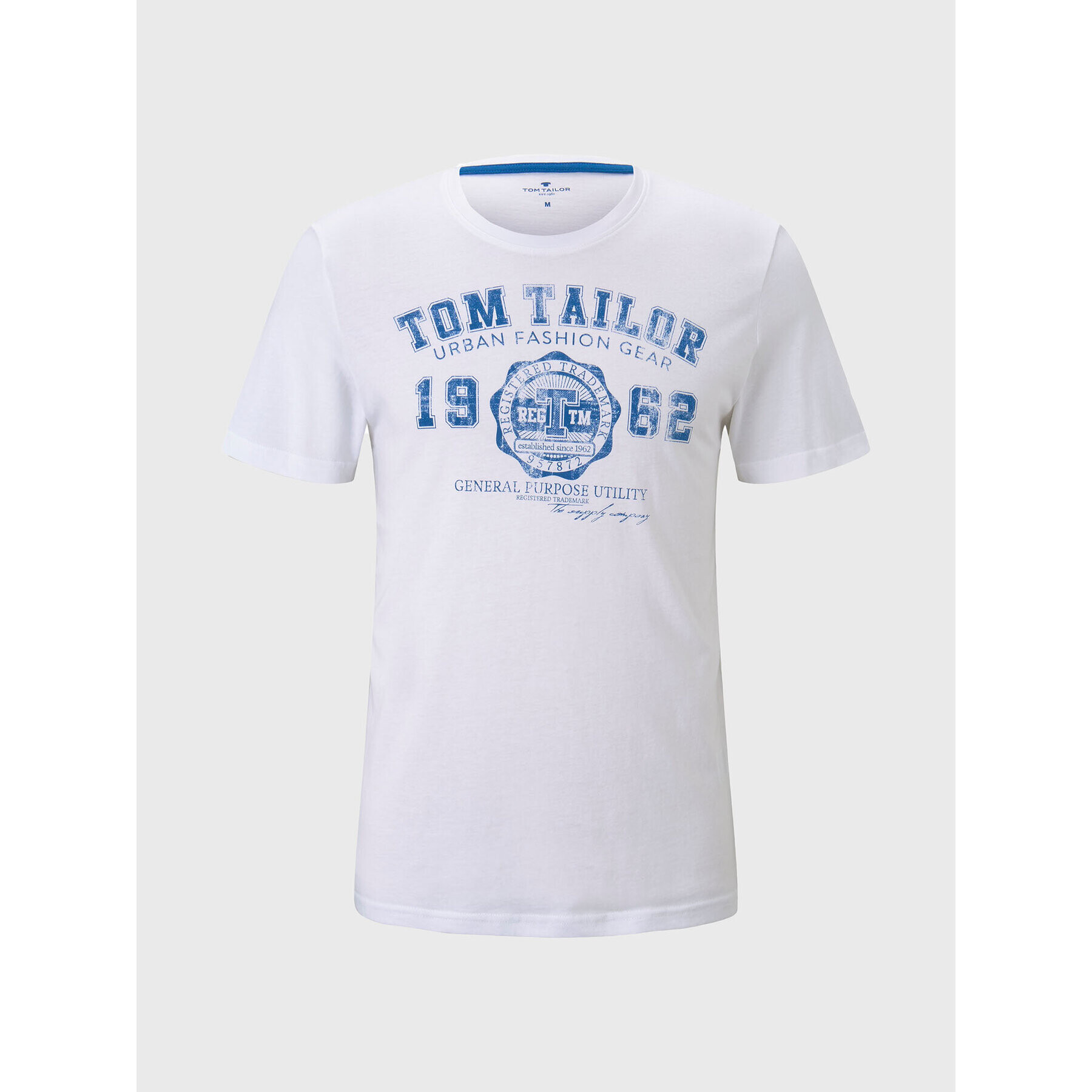 Tom Tailor Тишърт 1008637 Бял Regular Fit - Pepit.bg