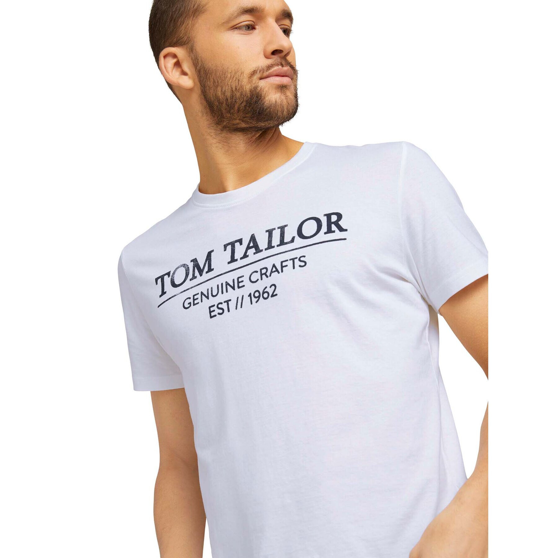 Tom Tailor Тишърт 1021229 Бял - Pepit.bg