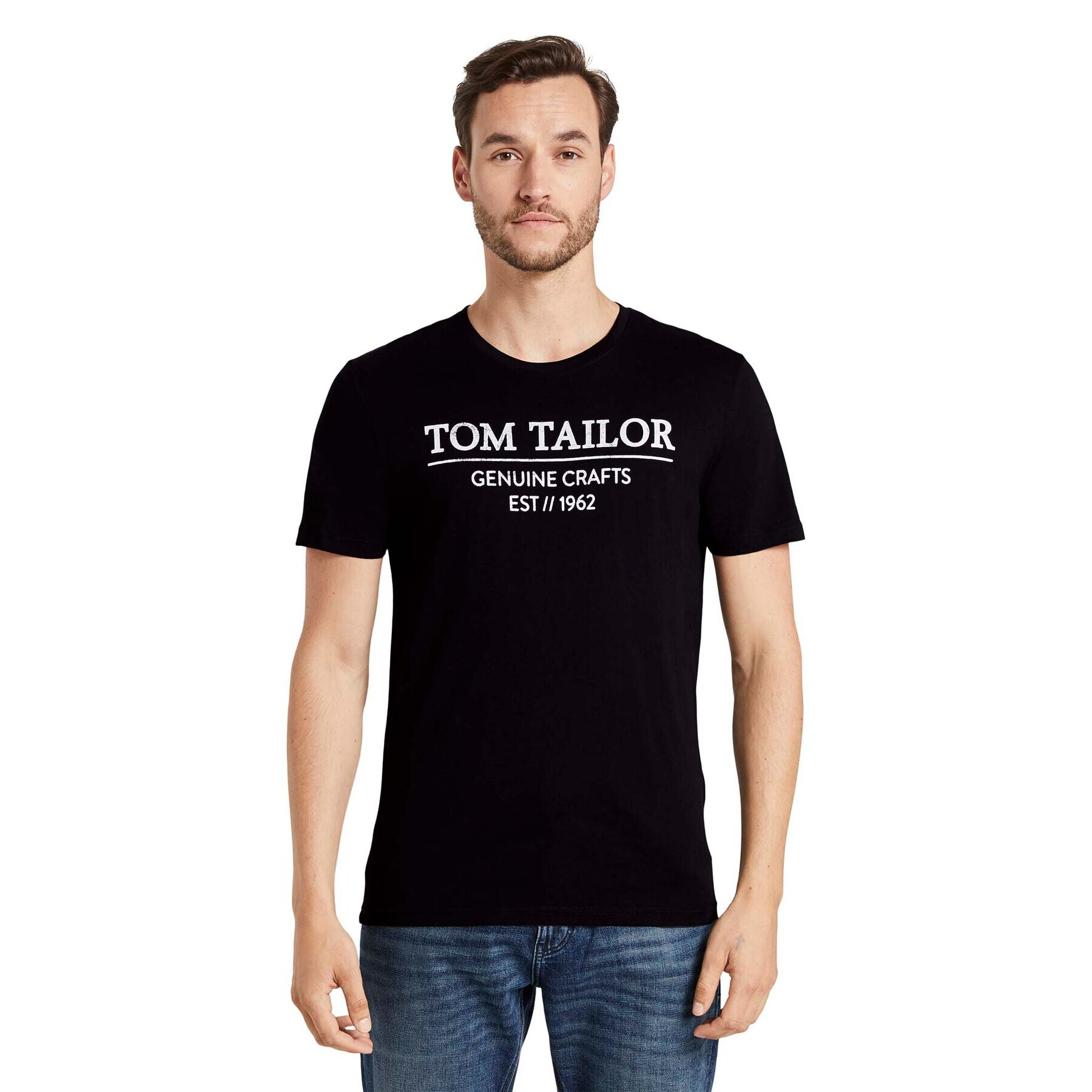 Tom Tailor Тишърт 1021229 Черен - Pepit.bg