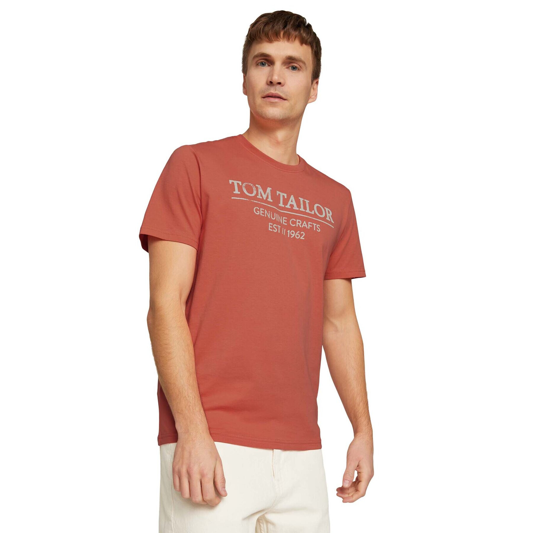 Tom Tailor Тишърт 1021229 Оранжев - Pepit.bg