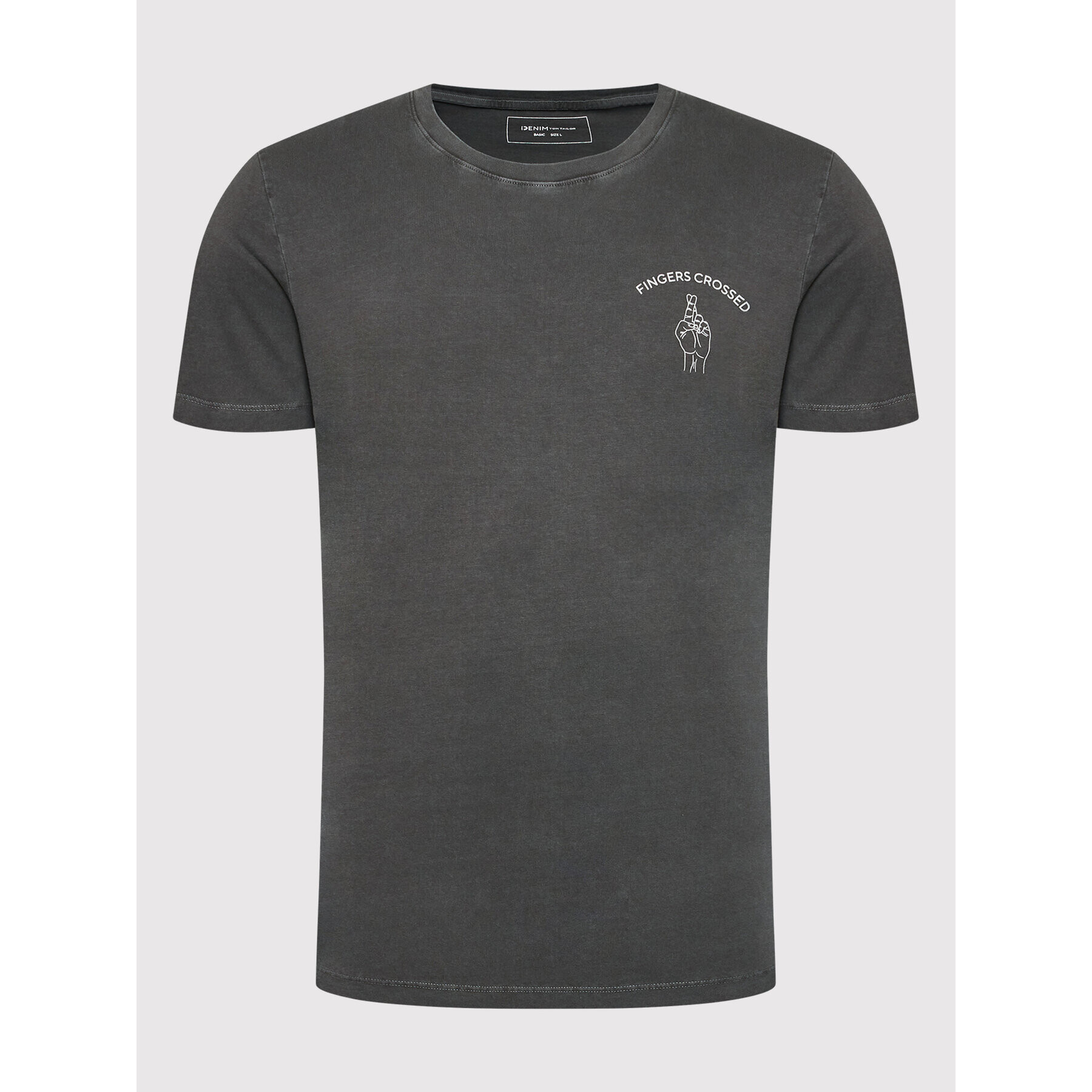 Tom Tailor Тишърт 1031148 Сив Regular Fit - Pepit.bg