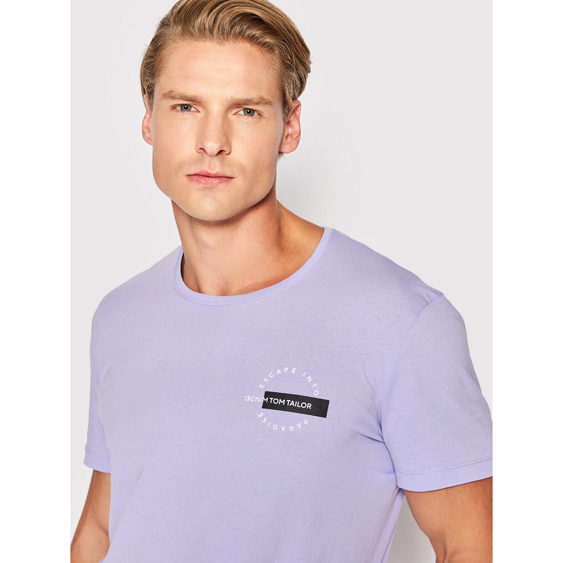 Tom Tailor Тишърт 1031168 Виолетов Regular Fit - Pepit.bg