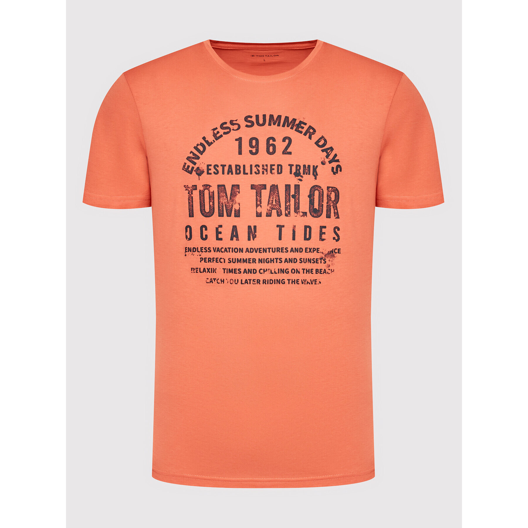 Tom Tailor Тишърт 1031567 Червен Regular Fit - Pepit.bg