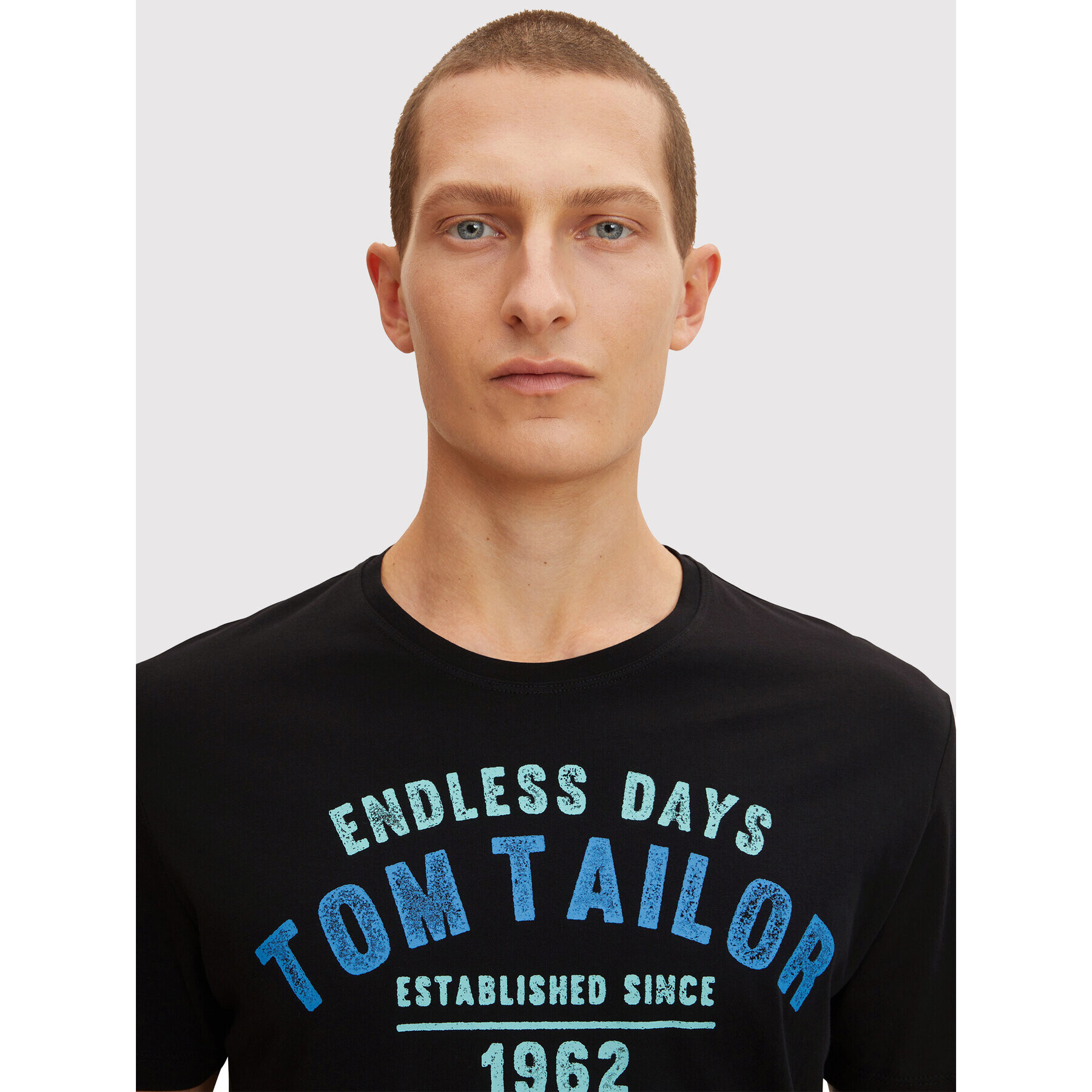 Tom Tailor Тишърт 1031617 Черен Regular Fit - Pepit.bg