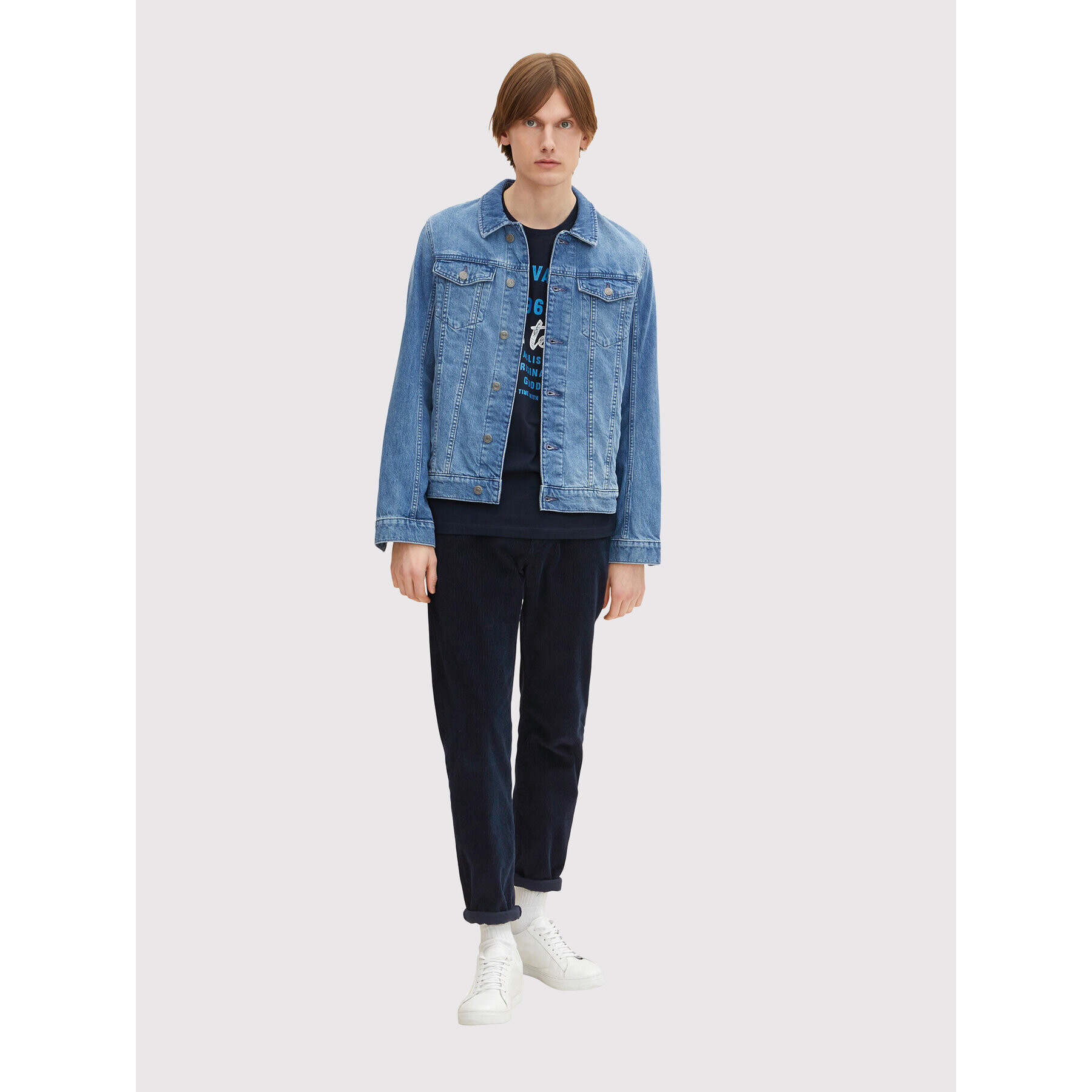Tom Tailor Тишърт 1031617 Тъмносин Regular Fit - Pepit.bg