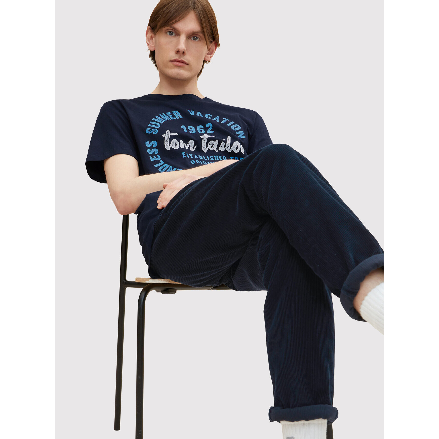 Tom Tailor Тишърт 1031617 Тъмносин Regular Fit - Pepit.bg