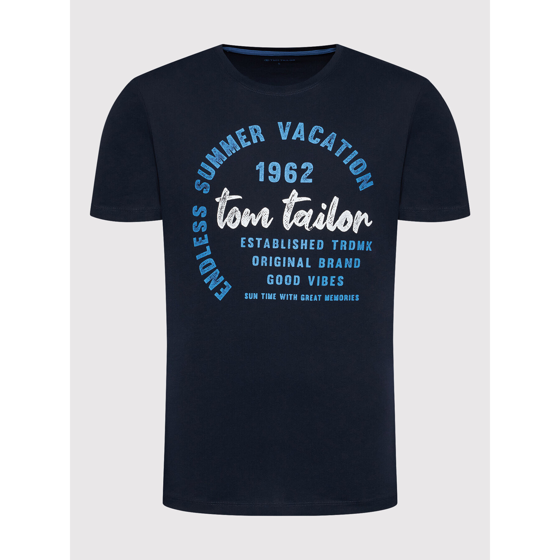 Tom Tailor Тишърт 1031617 Тъмносин Regular Fit - Pepit.bg