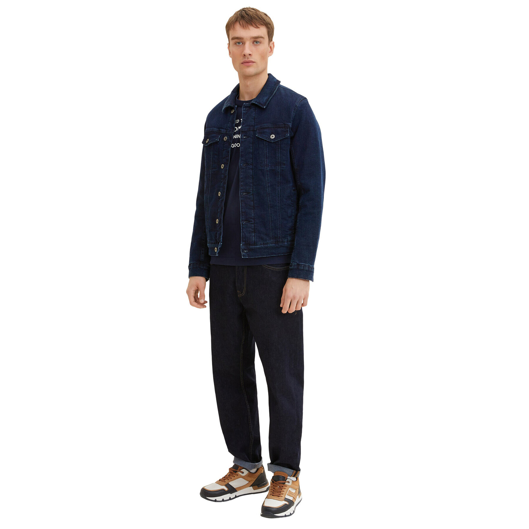 Tom Tailor Тишърт 1034398 Тъмносин Regular Fit - Pepit.bg