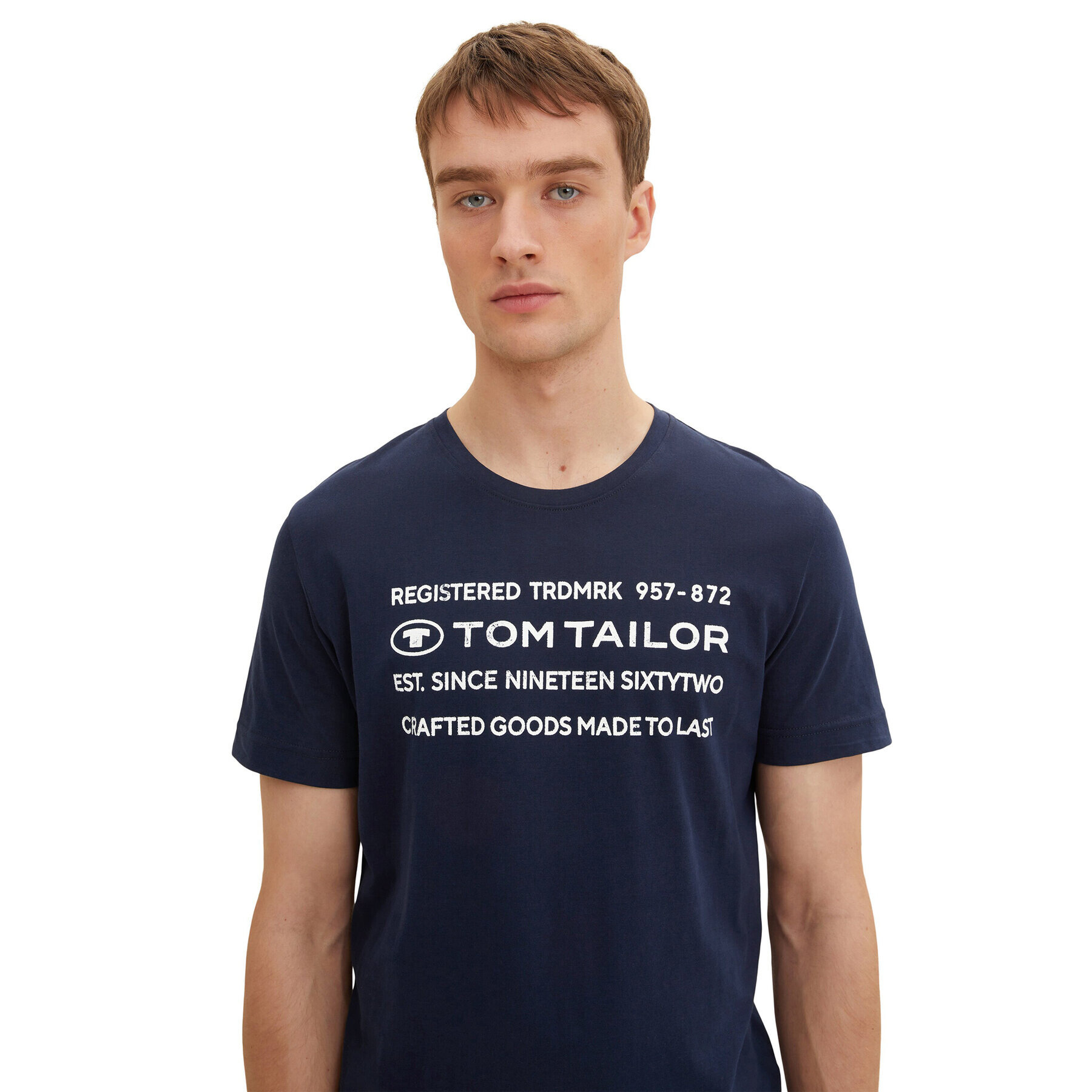 Tom Tailor Тишърт 1034398 Тъмносин Regular Fit - Pepit.bg