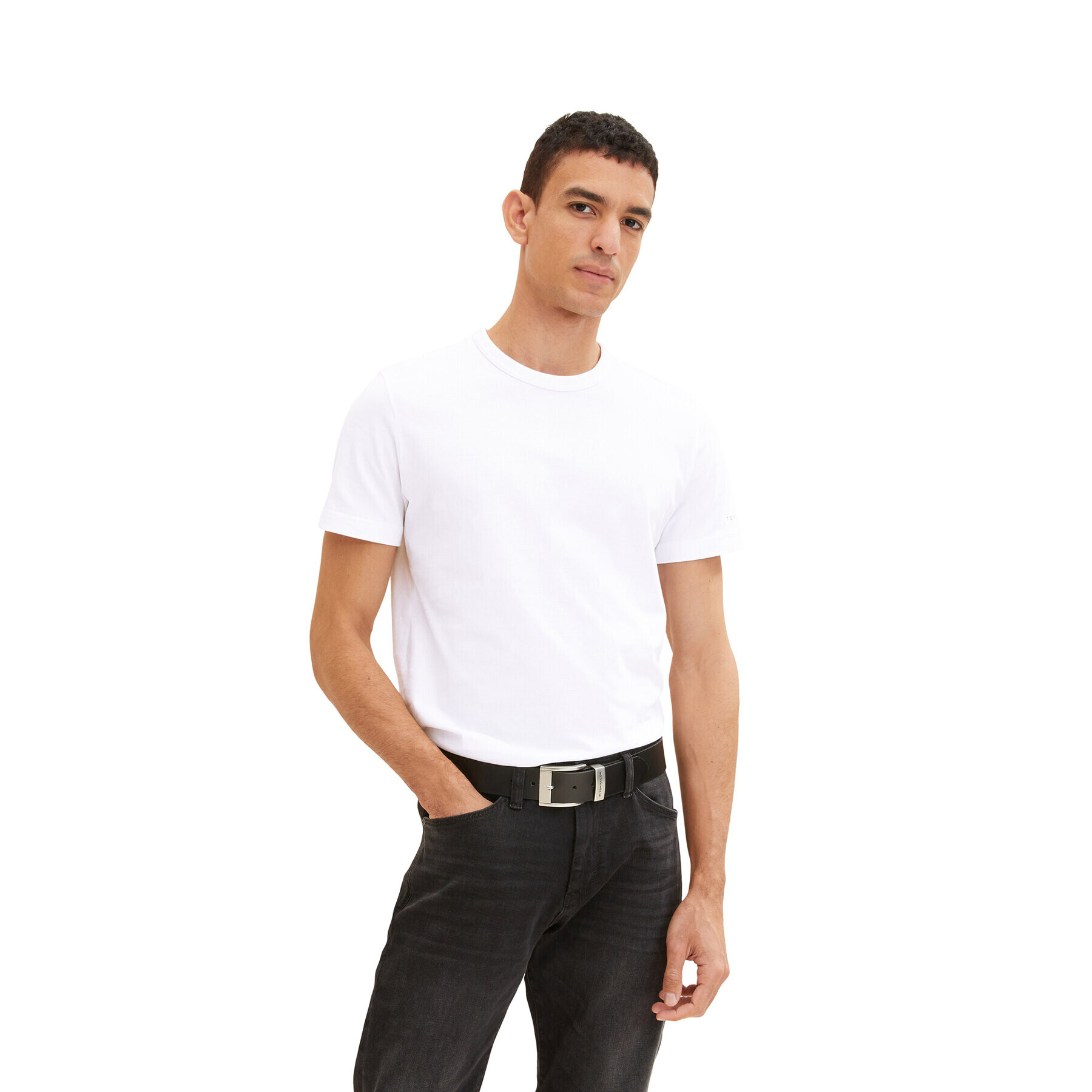 Tom Tailor Тишърт 1035552 Бял Regular Fit - Pepit.bg