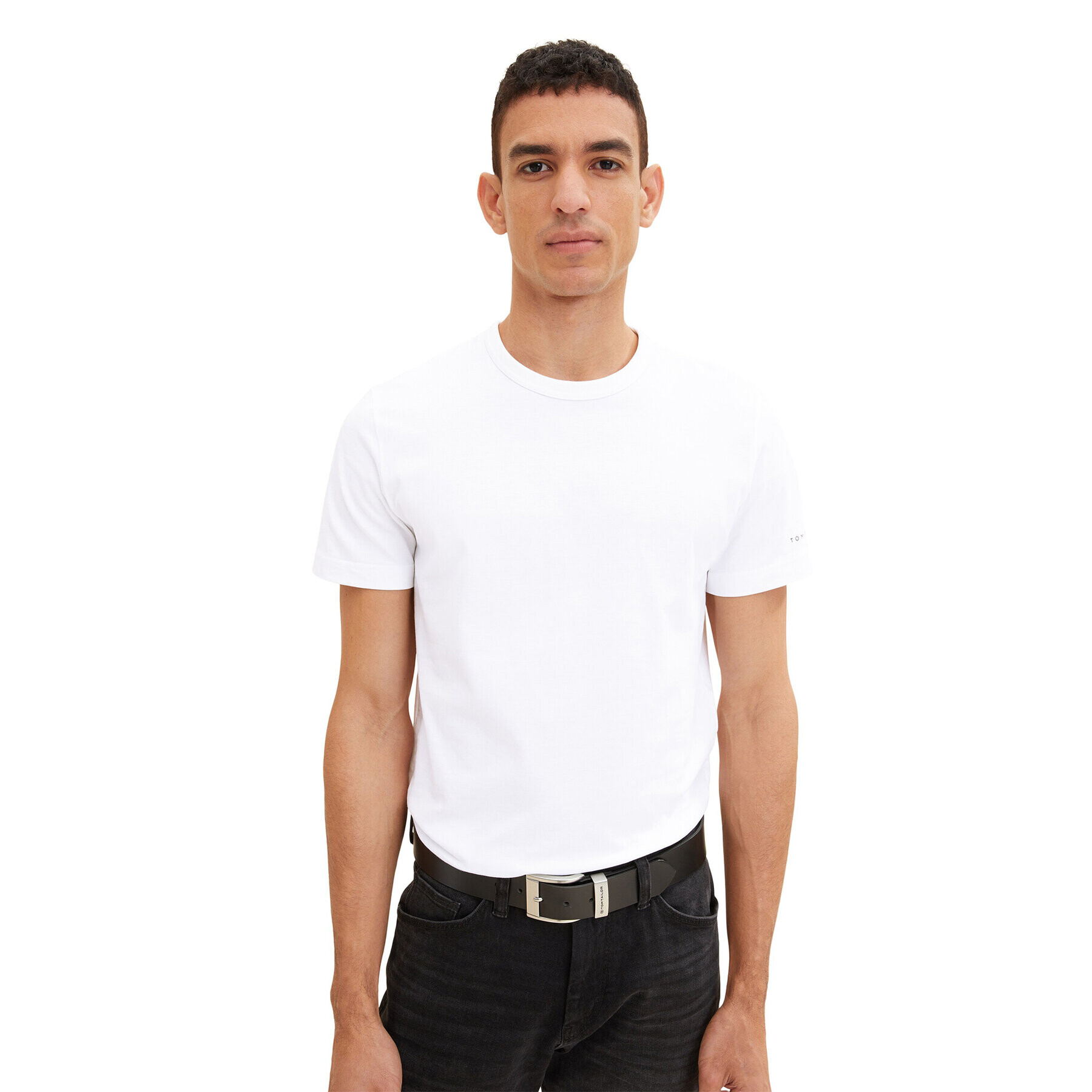 Tom Tailor Тишърт 1035552 Бял Regular Fit - Pepit.bg