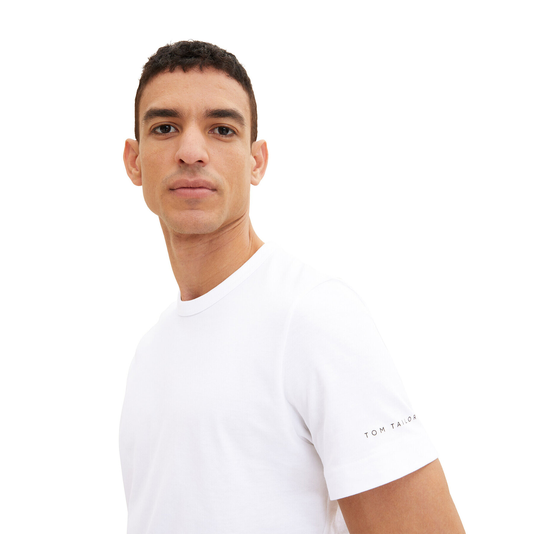 Tom Tailor Тишърт 1035552 Бял Regular Fit - Pepit.bg