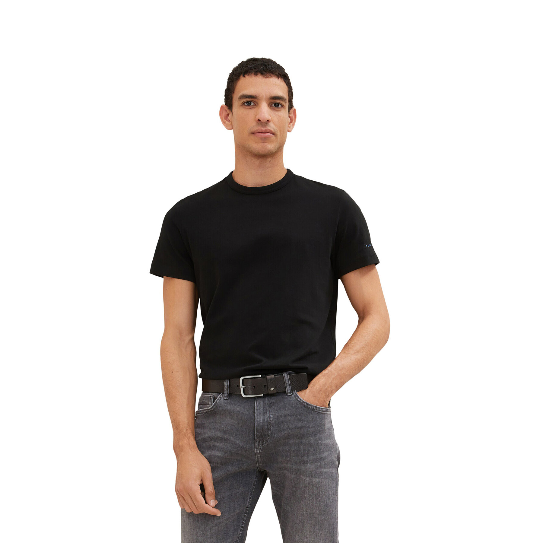 Tom Tailor Тишърт 1035552 Черен Regular Fit - Pepit.bg