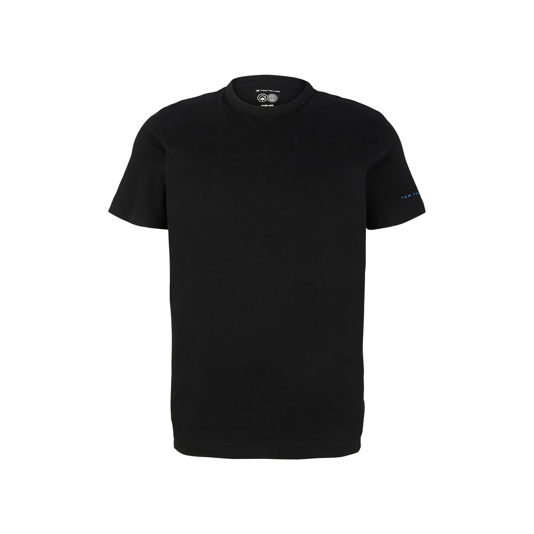 Tom Tailor Тишърт 1035552 Черен Regular Fit - Pepit.bg