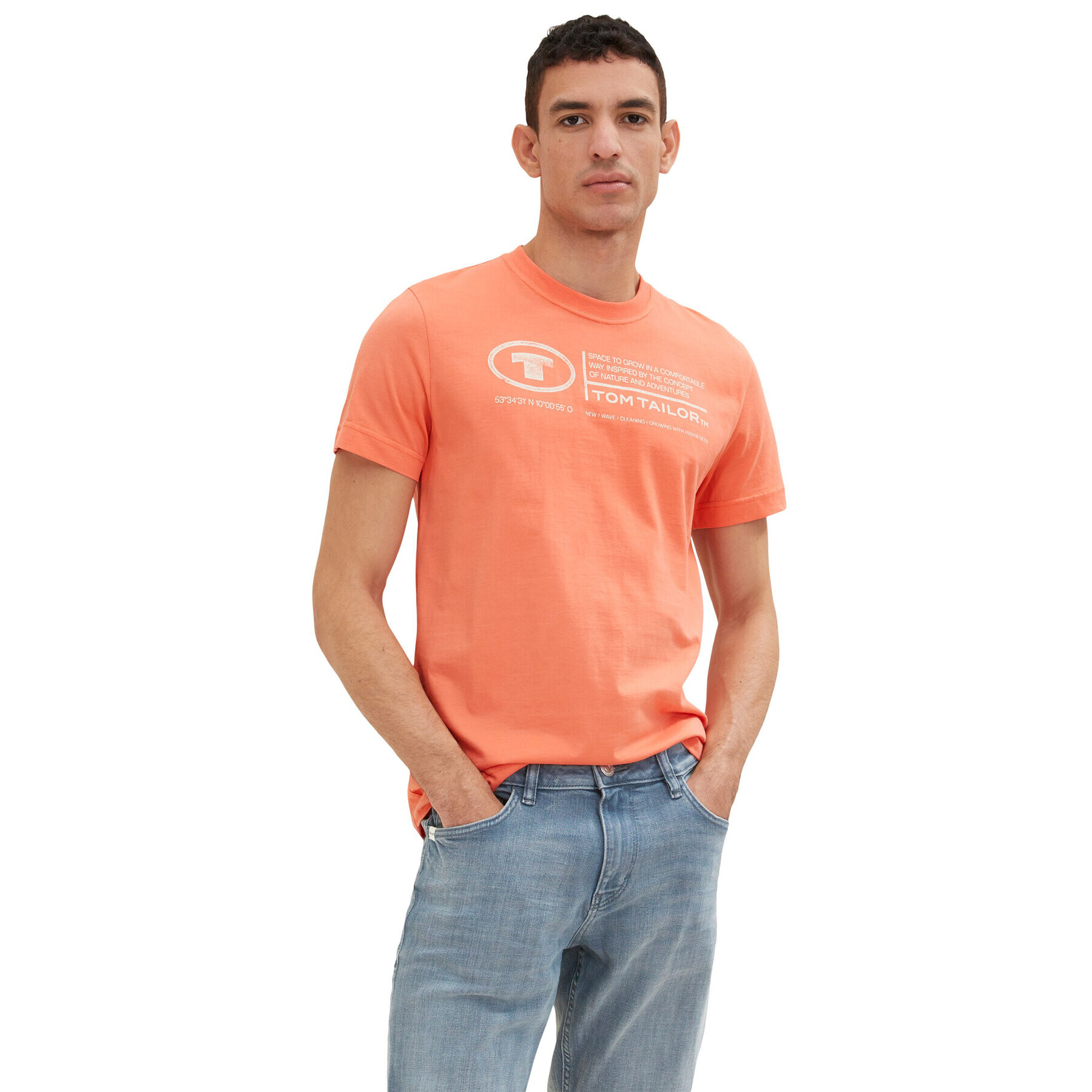 Tom Tailor Тишърт 1035611 Оранжев - Pepit.bg