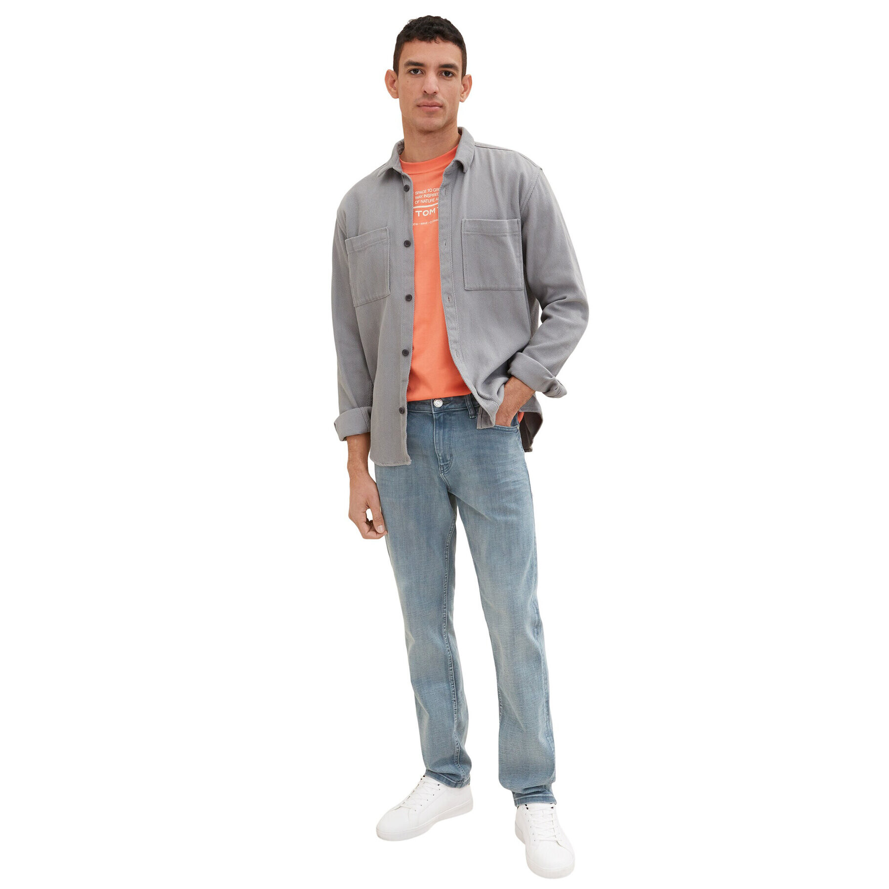 Tom Tailor Тишърт 1035611 Оранжев - Pepit.bg