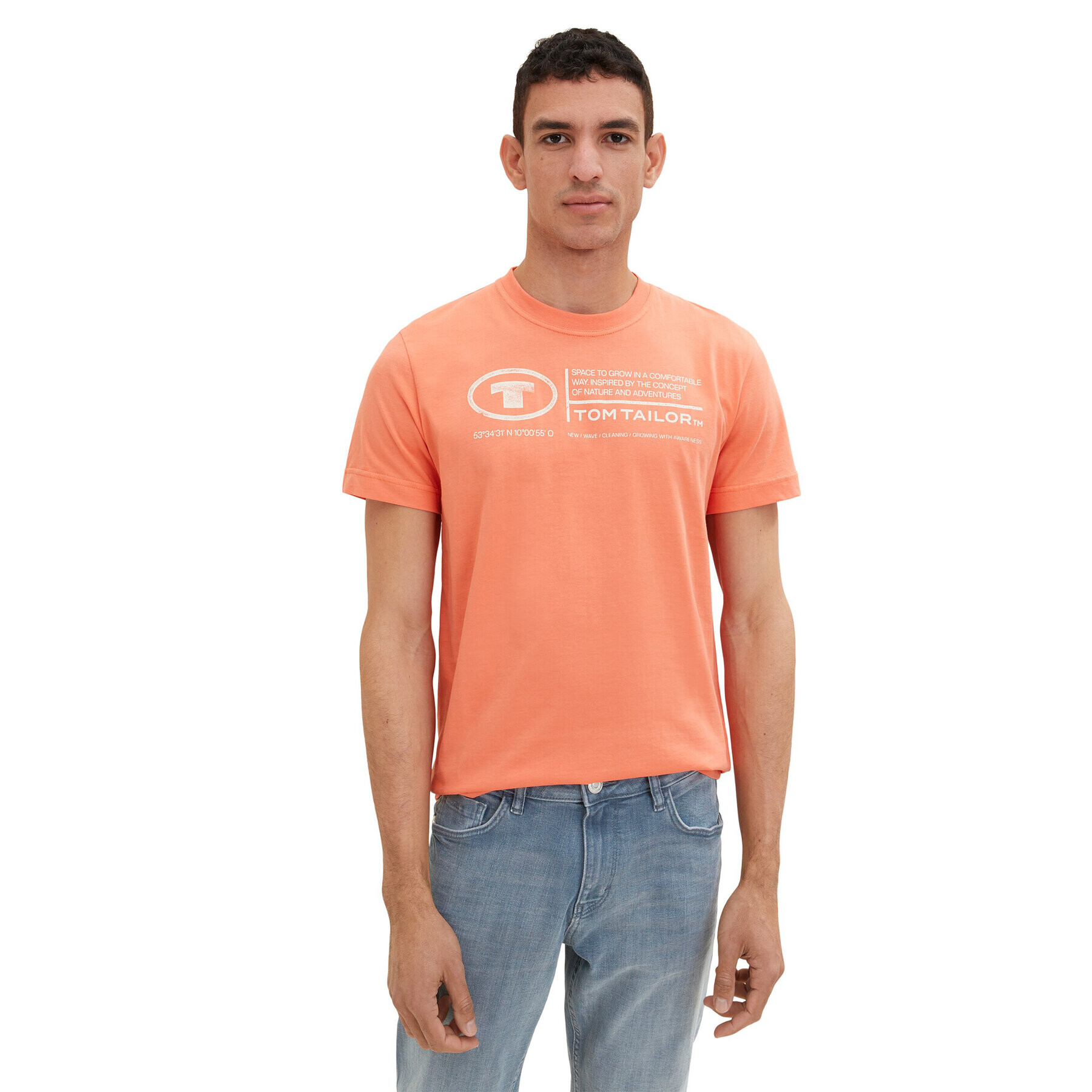 Tom Tailor Тишърт 1035611 Оранжев - Pepit.bg