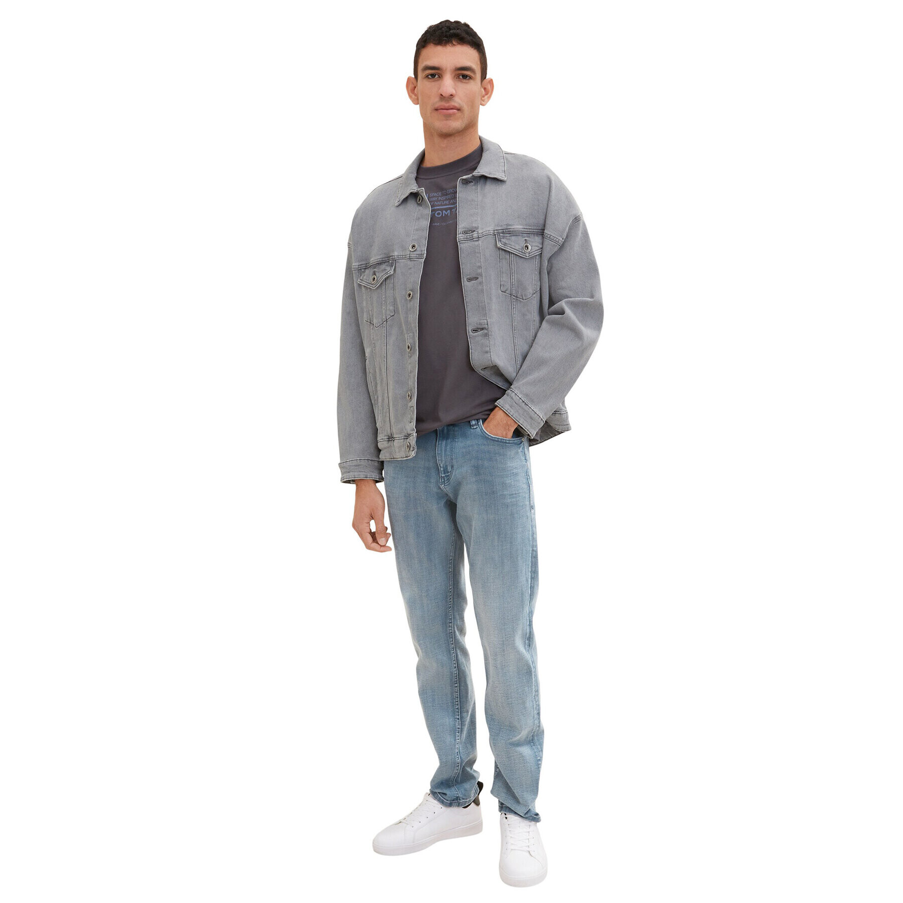 Tom Tailor Тишърт 1035611 Сив - Pepit.bg