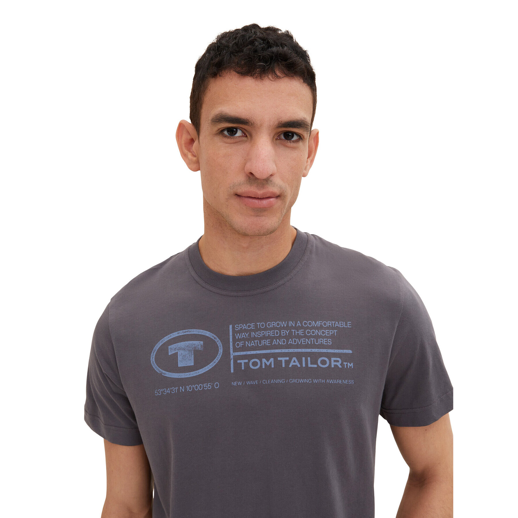 Tom Tailor Тишърт 1035611 Сив - Pepit.bg