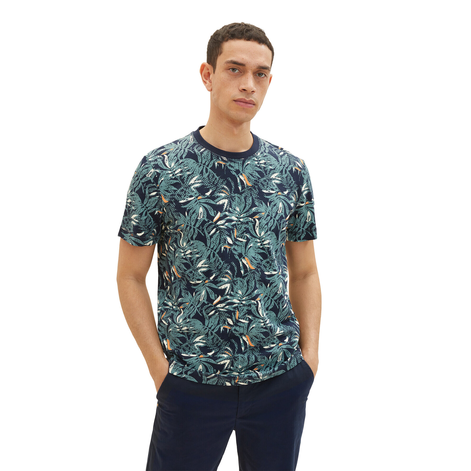 Tom Tailor Тишърт 1035629 Тъмносин Regular Fit - Pepit.bg