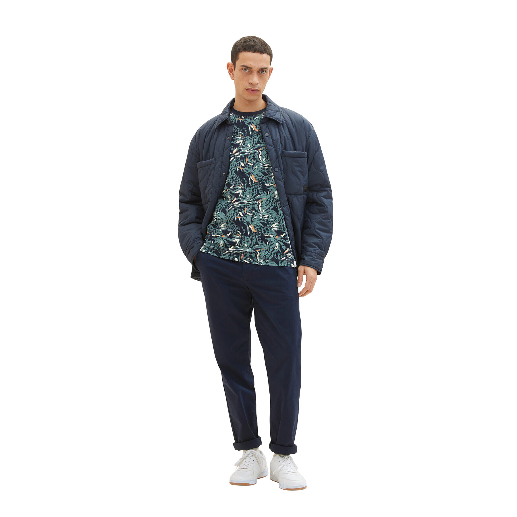 Tom Tailor Тишърт 1035629 Тъмносин Regular Fit - Pepit.bg