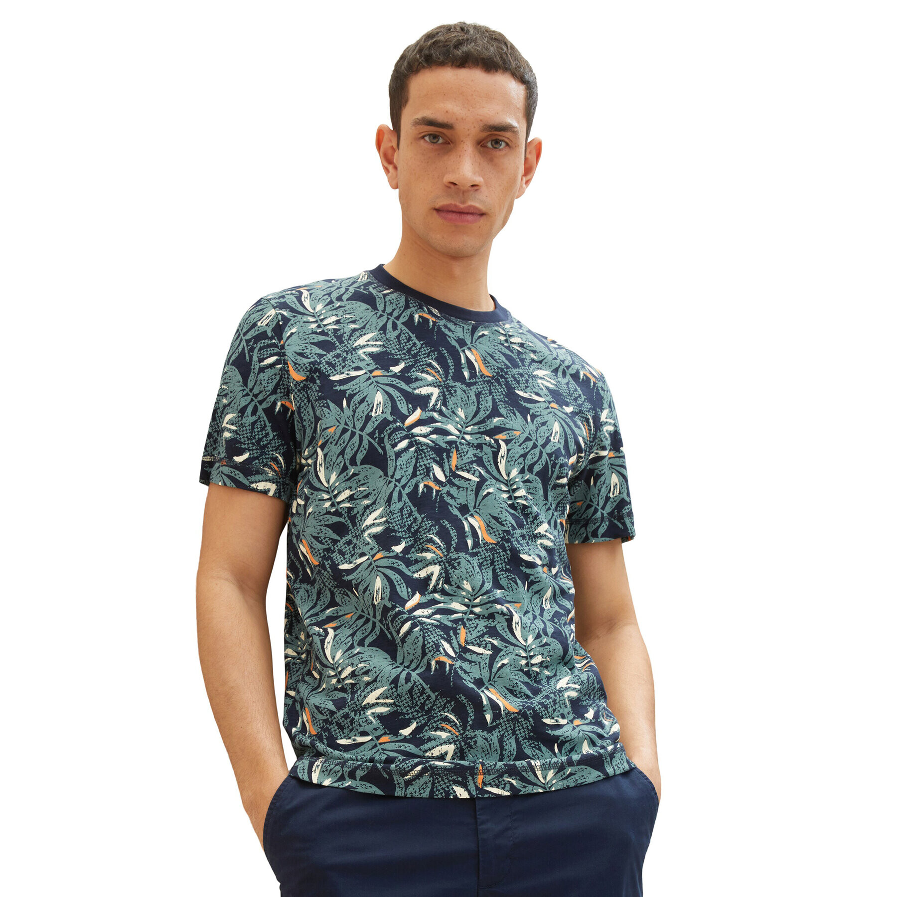 Tom Tailor Тишърт 1035629 Тъмносин Regular Fit - Pepit.bg
