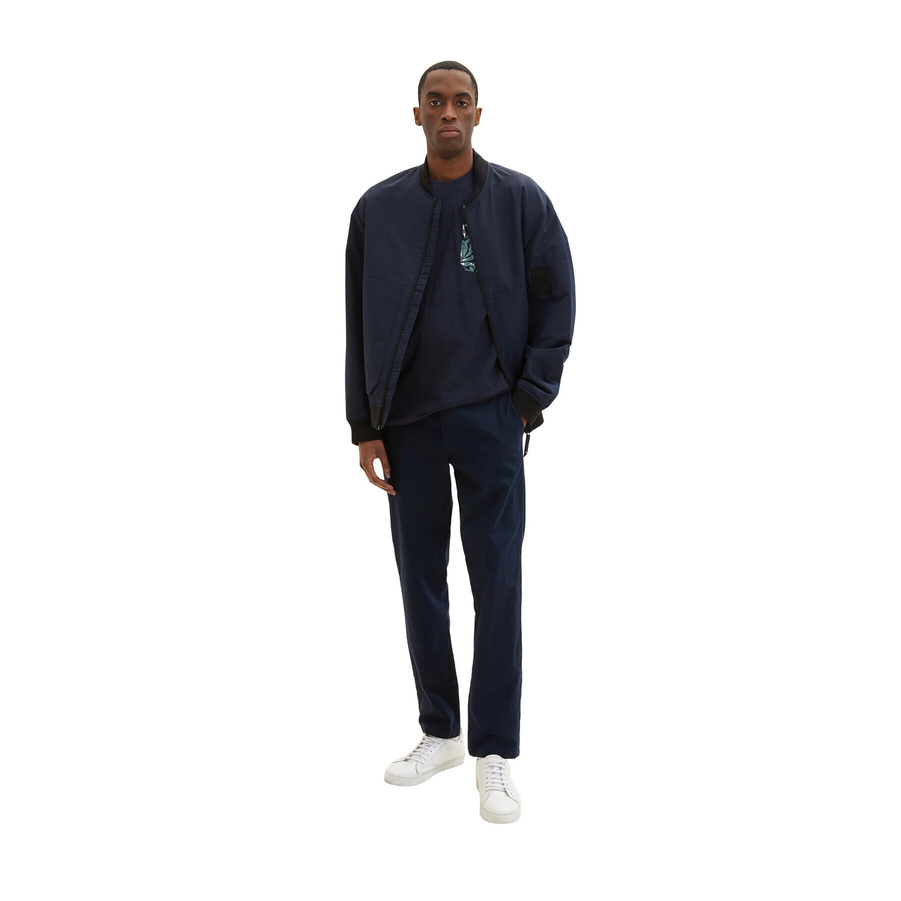 Tom Tailor Тишърт 1035844 Тъмносин Regular Fit - Pepit.bg