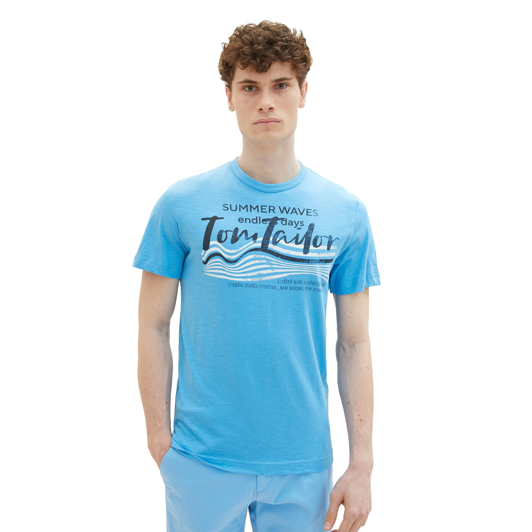 Tom Tailor Тишърт 1036322 Син Regular Fit - Pepit.bg