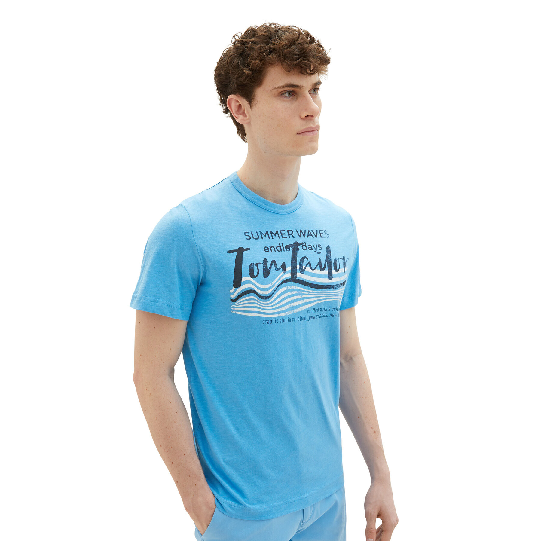 Tom Tailor Тишърт 1036322 Син Regular Fit - Pepit.bg