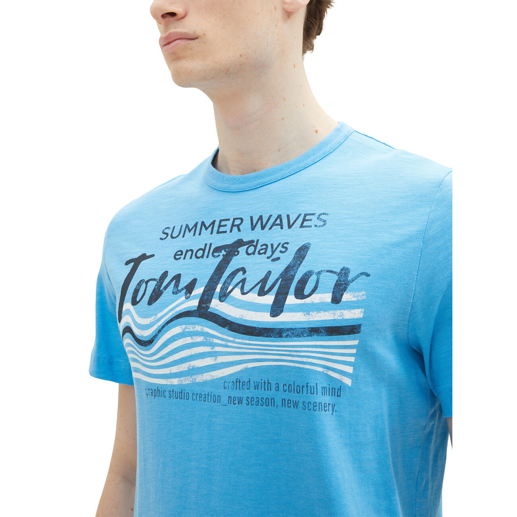 Tom Tailor Тишърт 1036322 Син Regular Fit - Pepit.bg