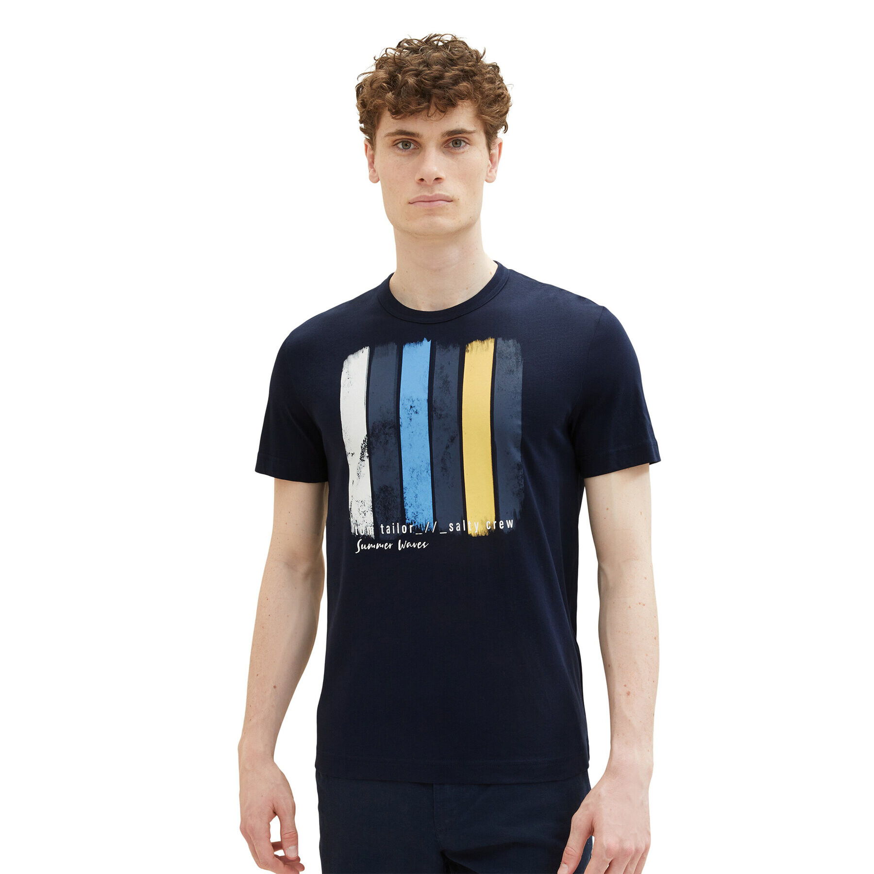 Tom Tailor Тишърт 1036328 Тъмносин Regular Fit - Pepit.bg