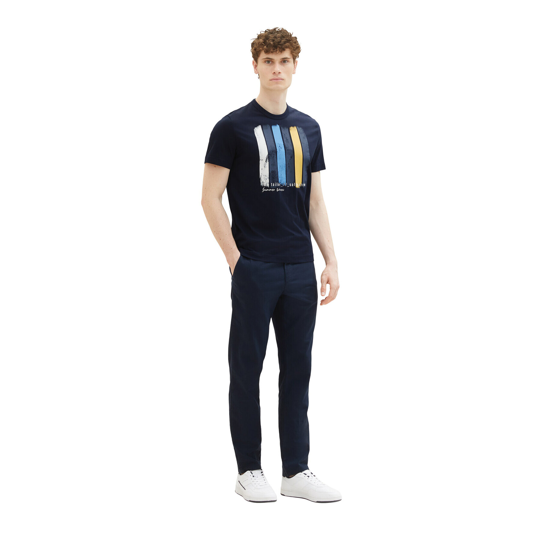 Tom Tailor Тишърт 1036328 Тъмносин Regular Fit - Pepit.bg