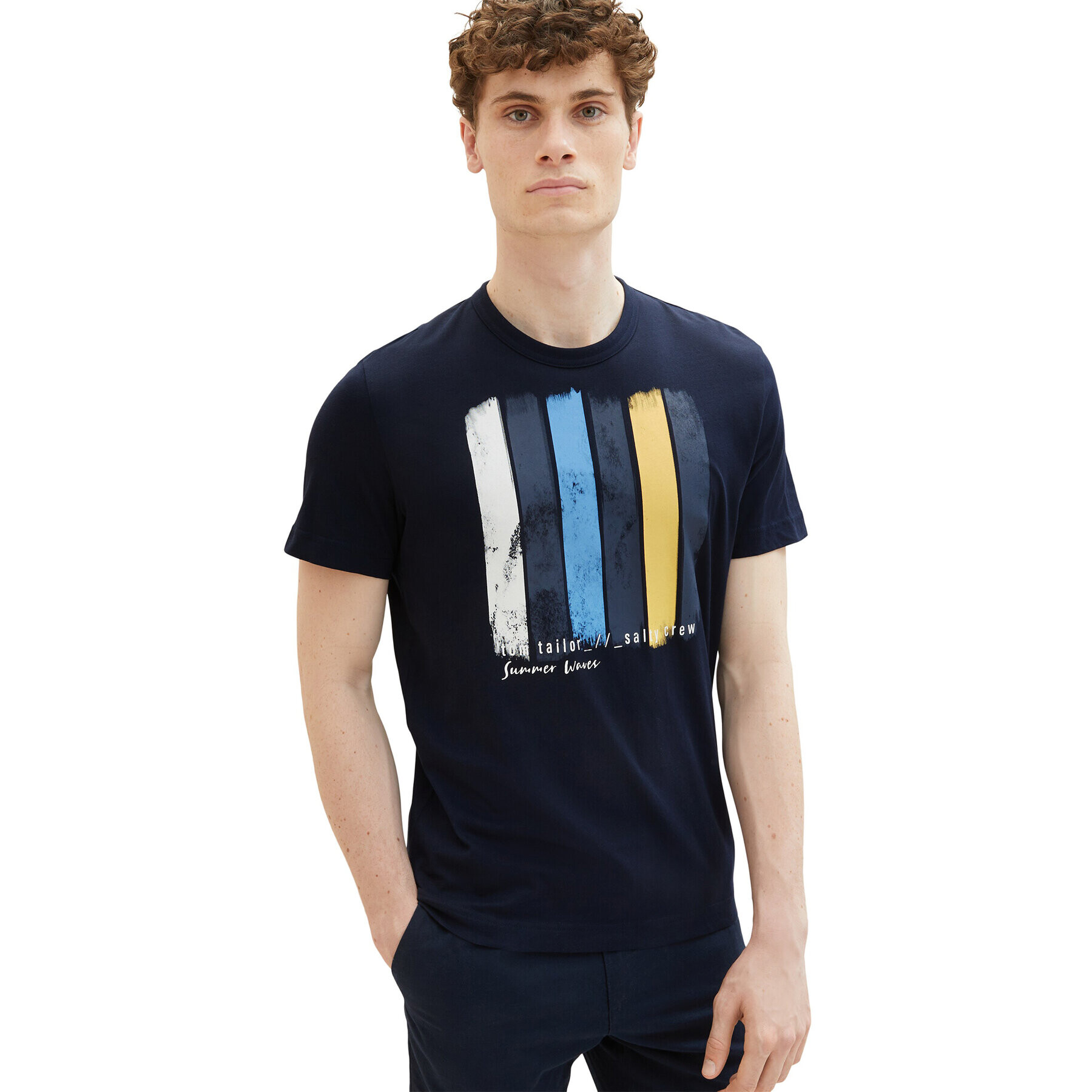 Tom Tailor Тишърт 1036328 Тъмносин Regular Fit - Pepit.bg