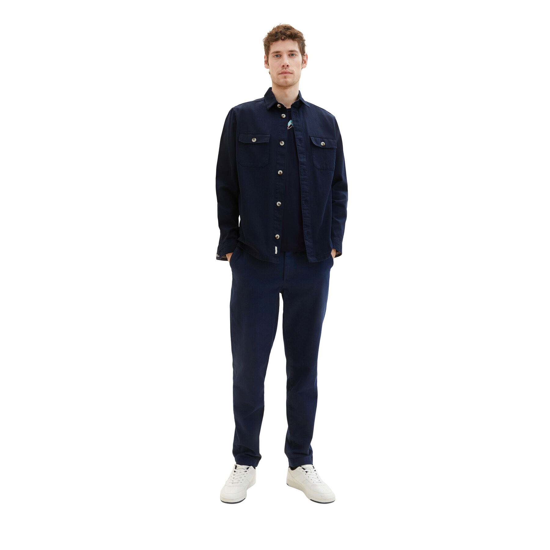 Tom Tailor Тишърт 1037277 Тъмносин Regular Fit - Pepit.bg