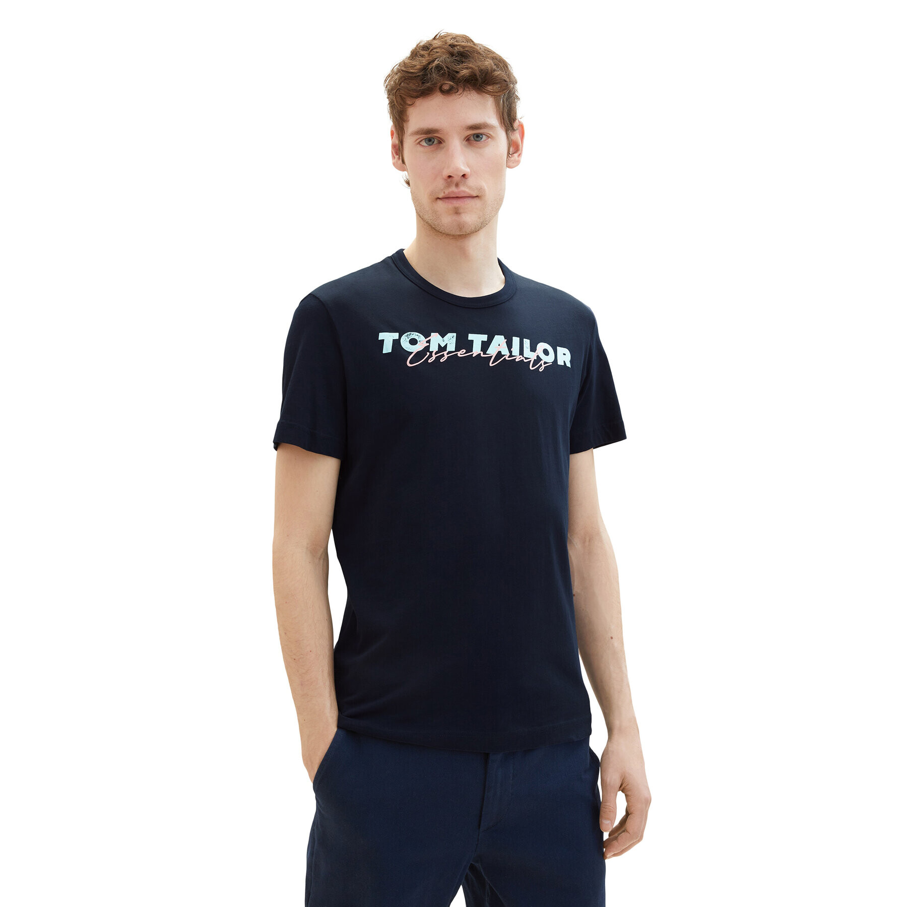 Tom Tailor Тишърт 1037277 Тъмносин Regular Fit - Pepit.bg