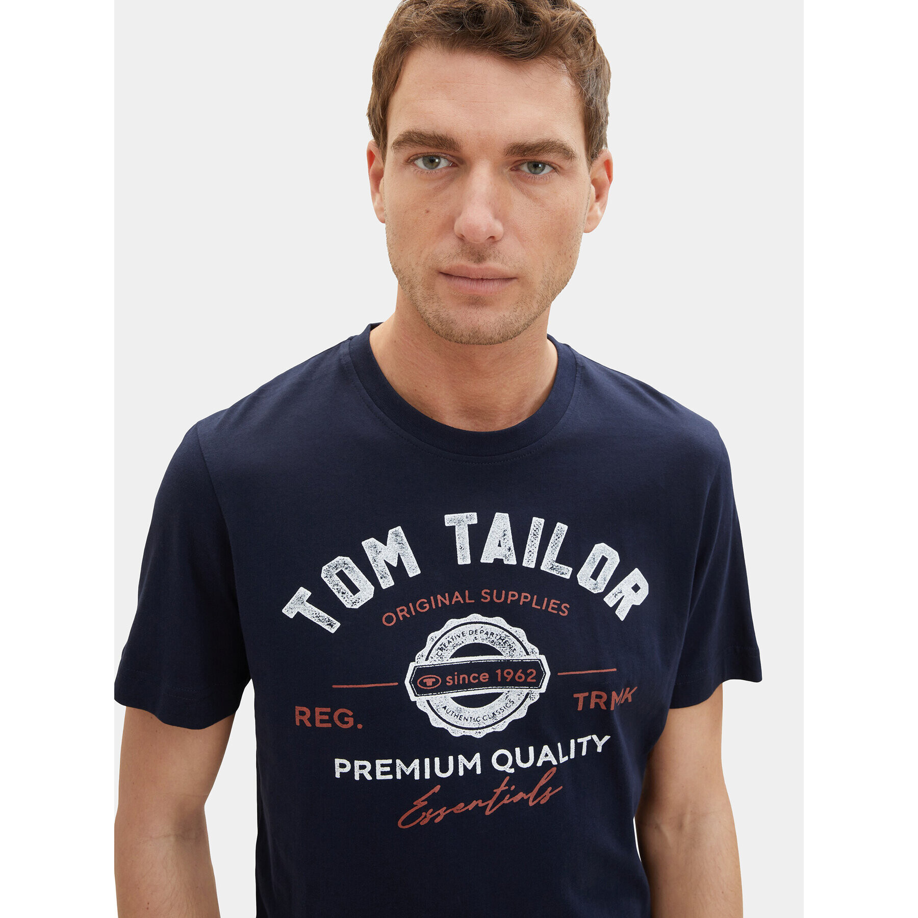 Tom Tailor Тишърт 1037735 Тъмносин Regular Fit - Pepit.bg