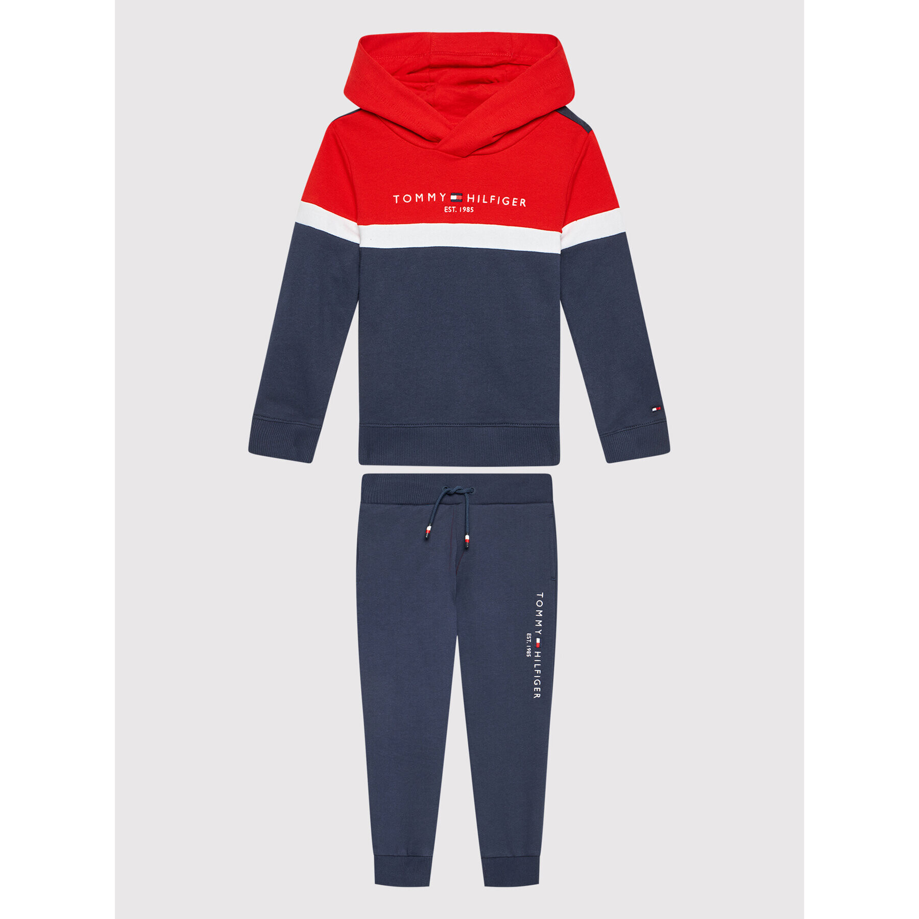 Tommy Hilfiger Анцуг Colorblock KB0KB06891 Тъмносин Regular Fit - Pepit.bg