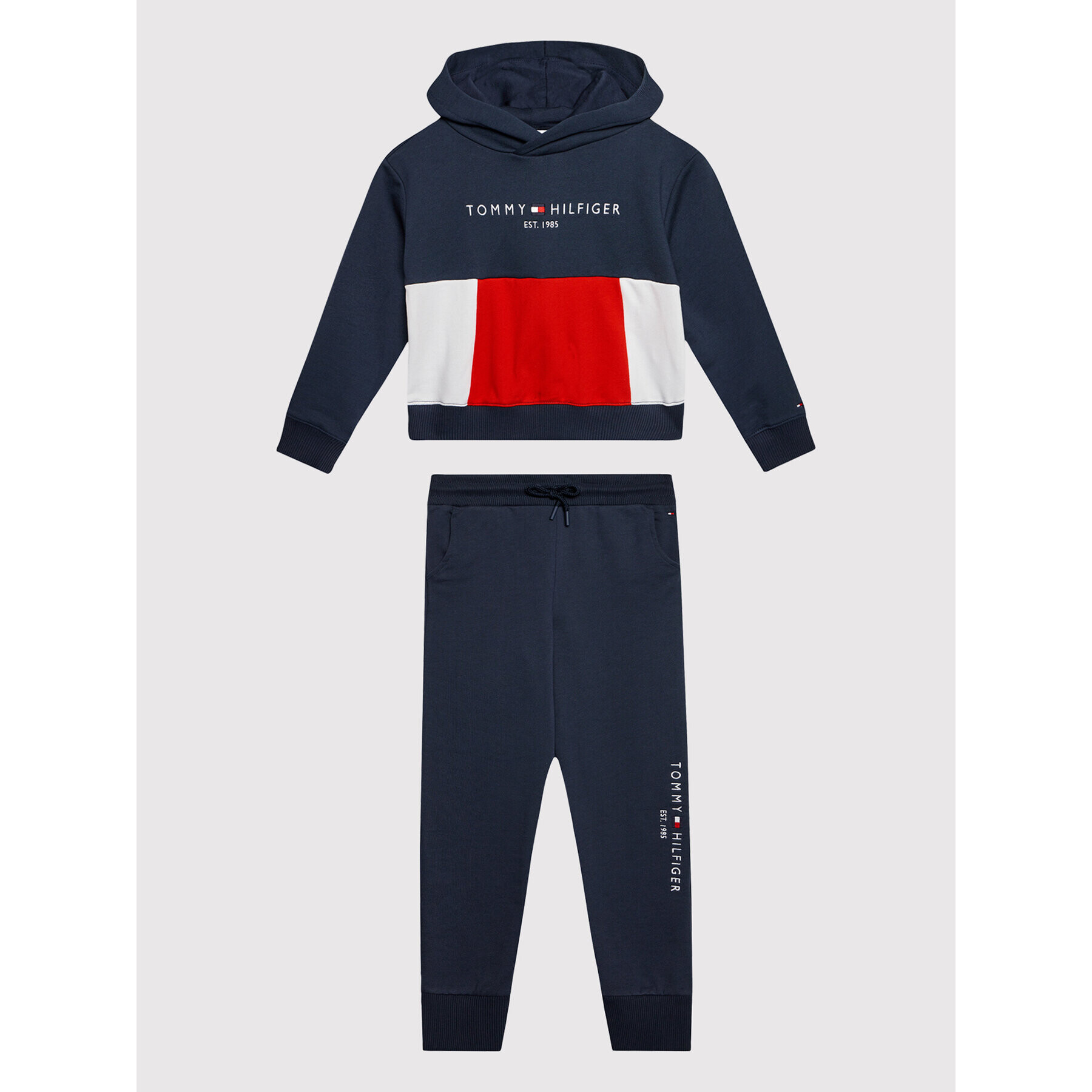 Tommy Hilfiger Анцуг Essential Colorblock KG0KG06358 D Тъмносин Regular Fit - Pepit.bg