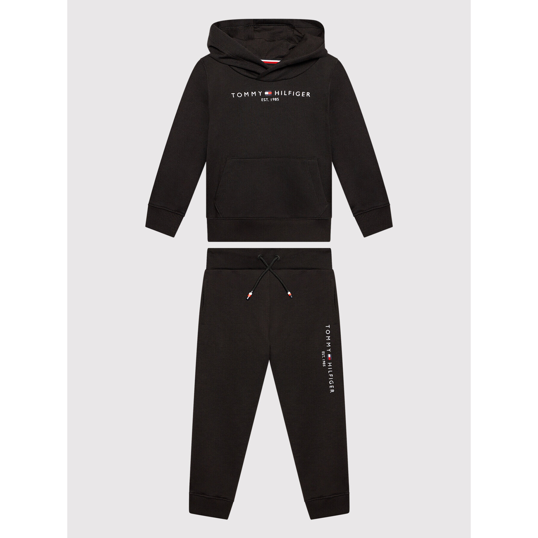 Tommy Hilfiger Анцуг Essential KB0KB06707 M Черен Regular Fit - Pepit.bg