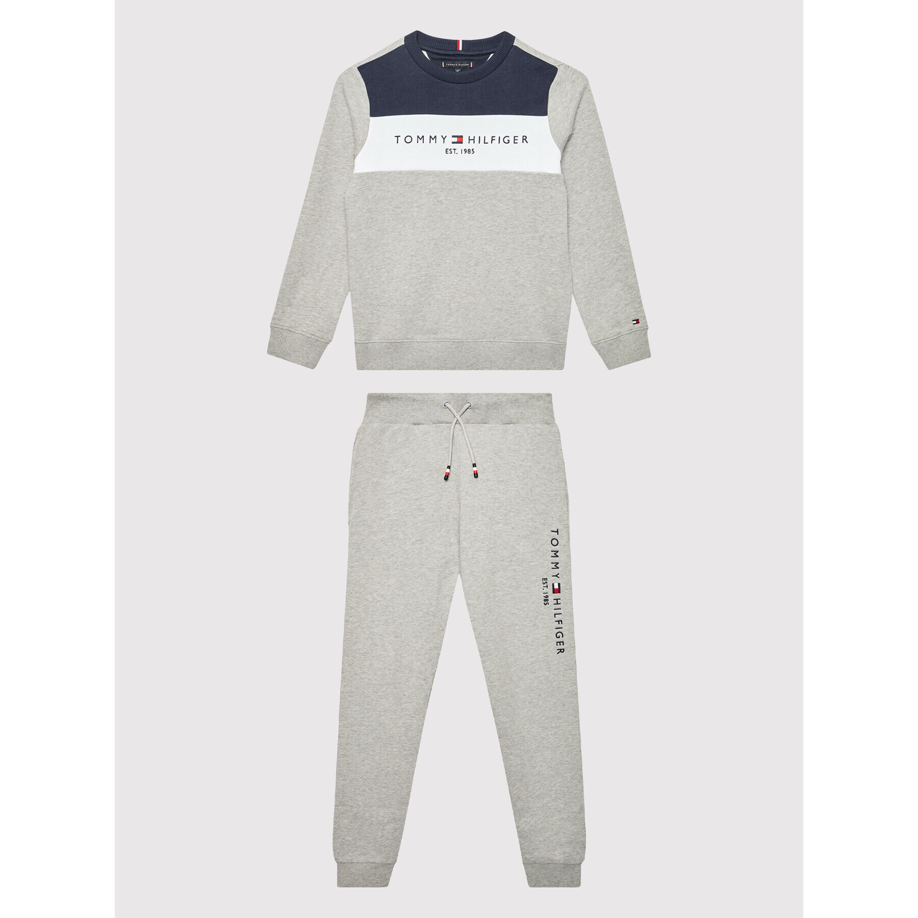 Tommy Hilfiger Анцуг KB0KB07100 M Сив Regular Fit - Pepit.bg
