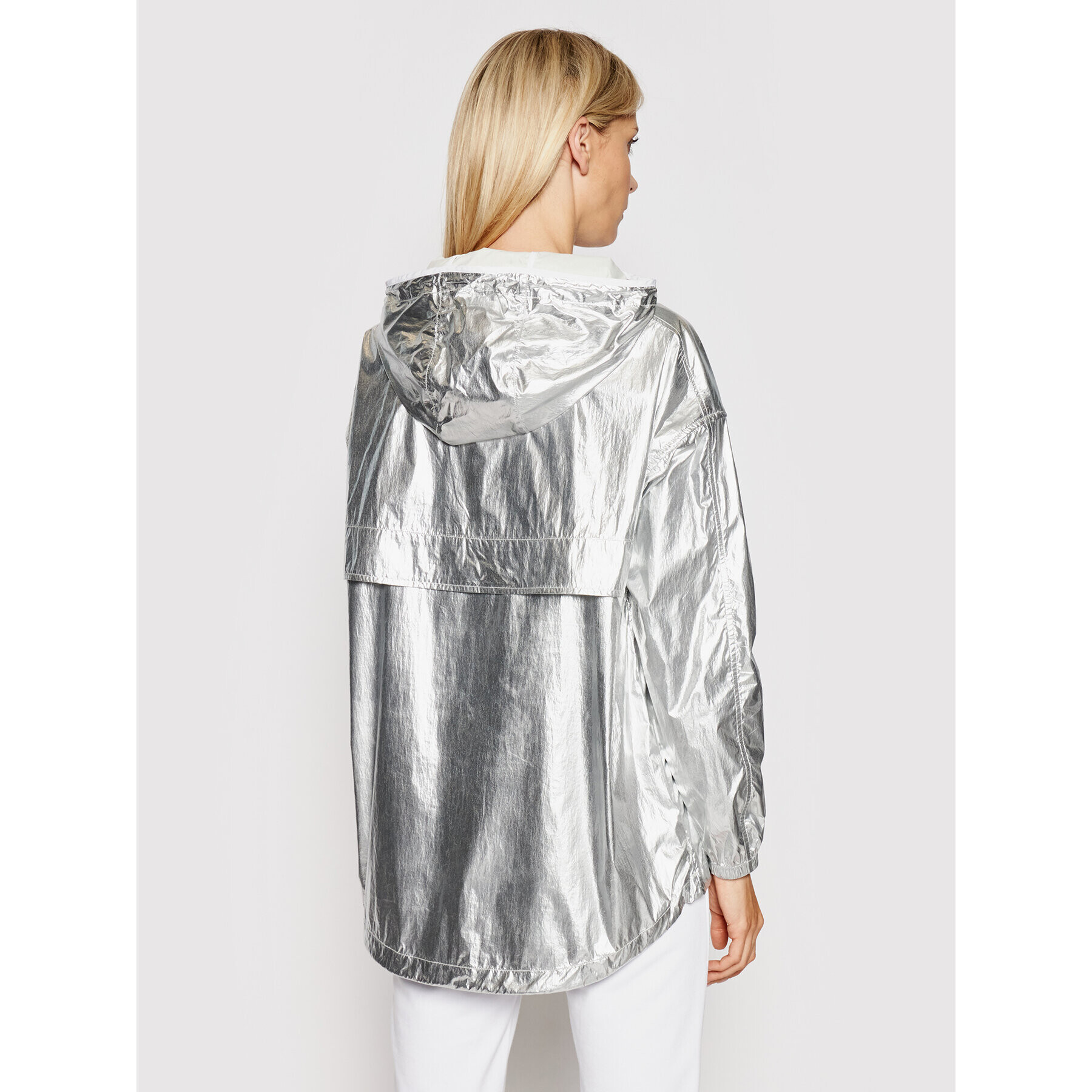 Tommy Hilfiger Анорак Poly S10S101011 Сребрист Oversize - Pepit.bg