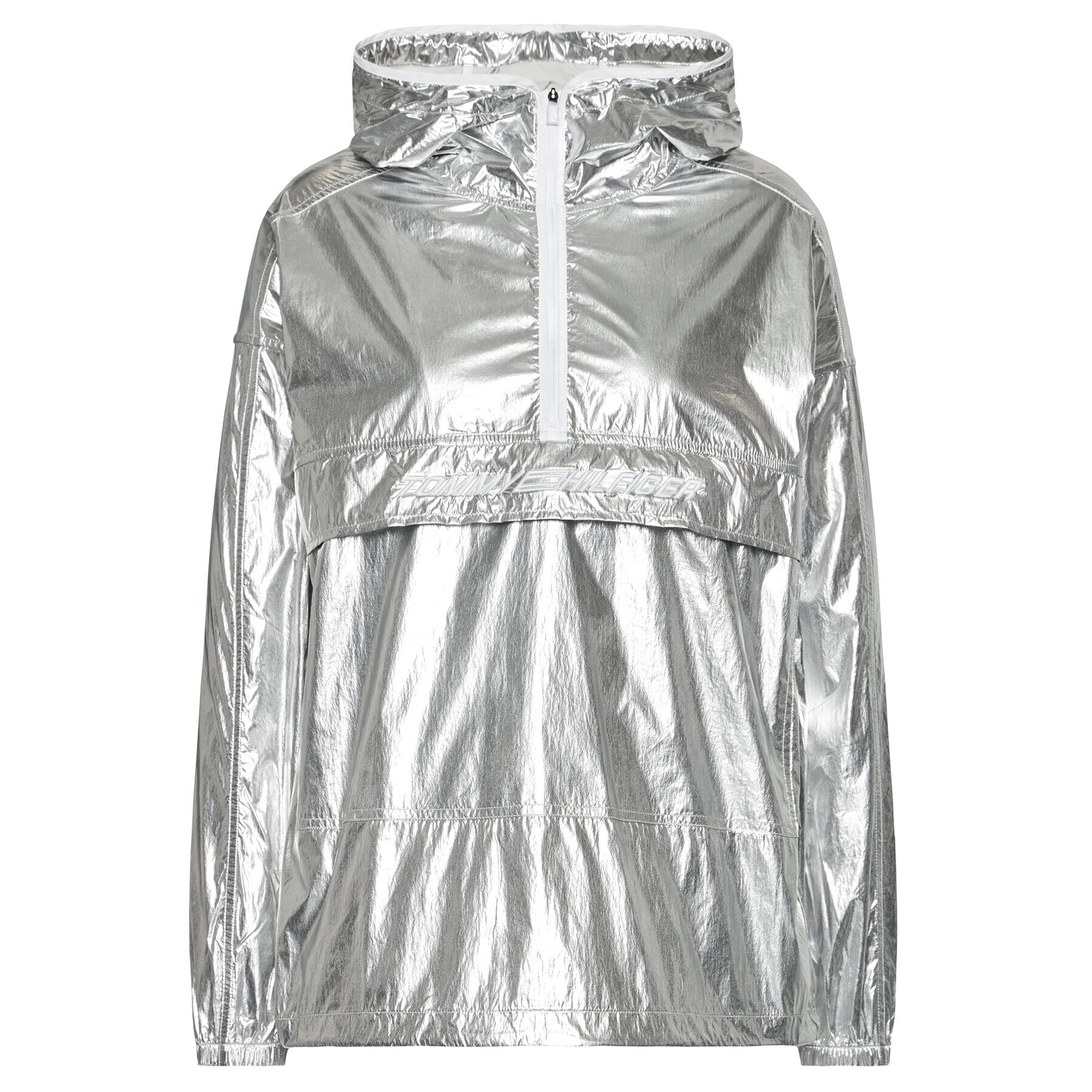 Tommy Hilfiger Анорак Poly S10S101011 Сребрист Oversize - Pepit.bg